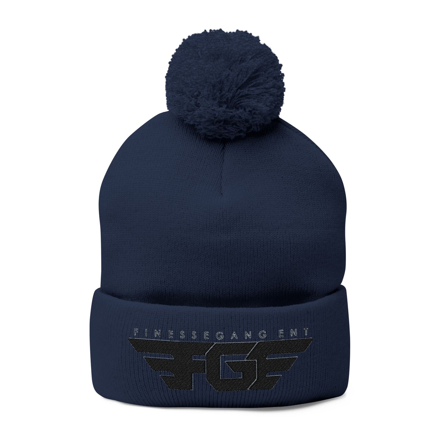 FGE Pom-Pom Knit Cap (Embroidery)