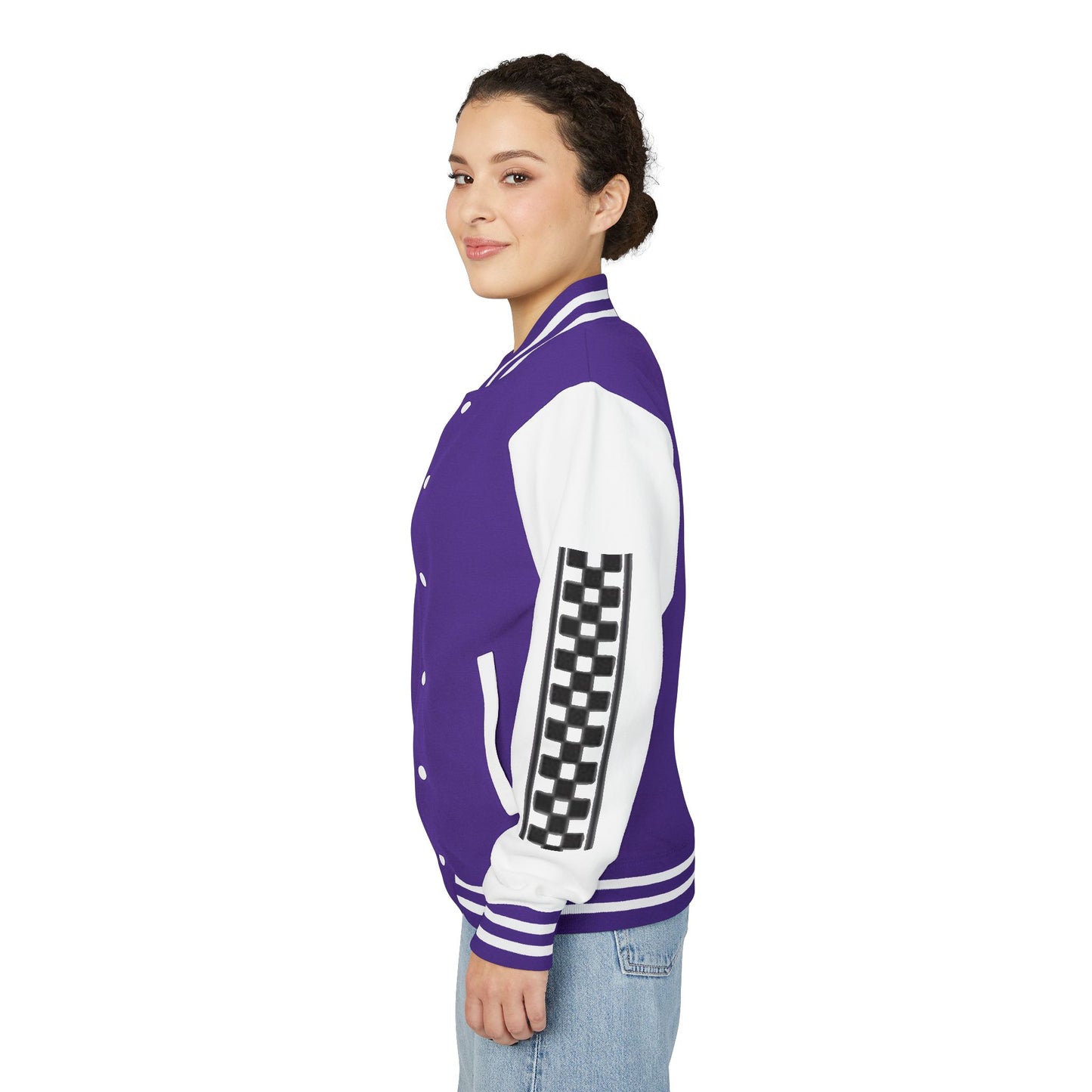 Stylish FGE Unisex Heavyweight Letterman Jacket with Bold Pattern - Perfect for Sports Fans, Casual Wear, College Events, Gifts & Celebrations