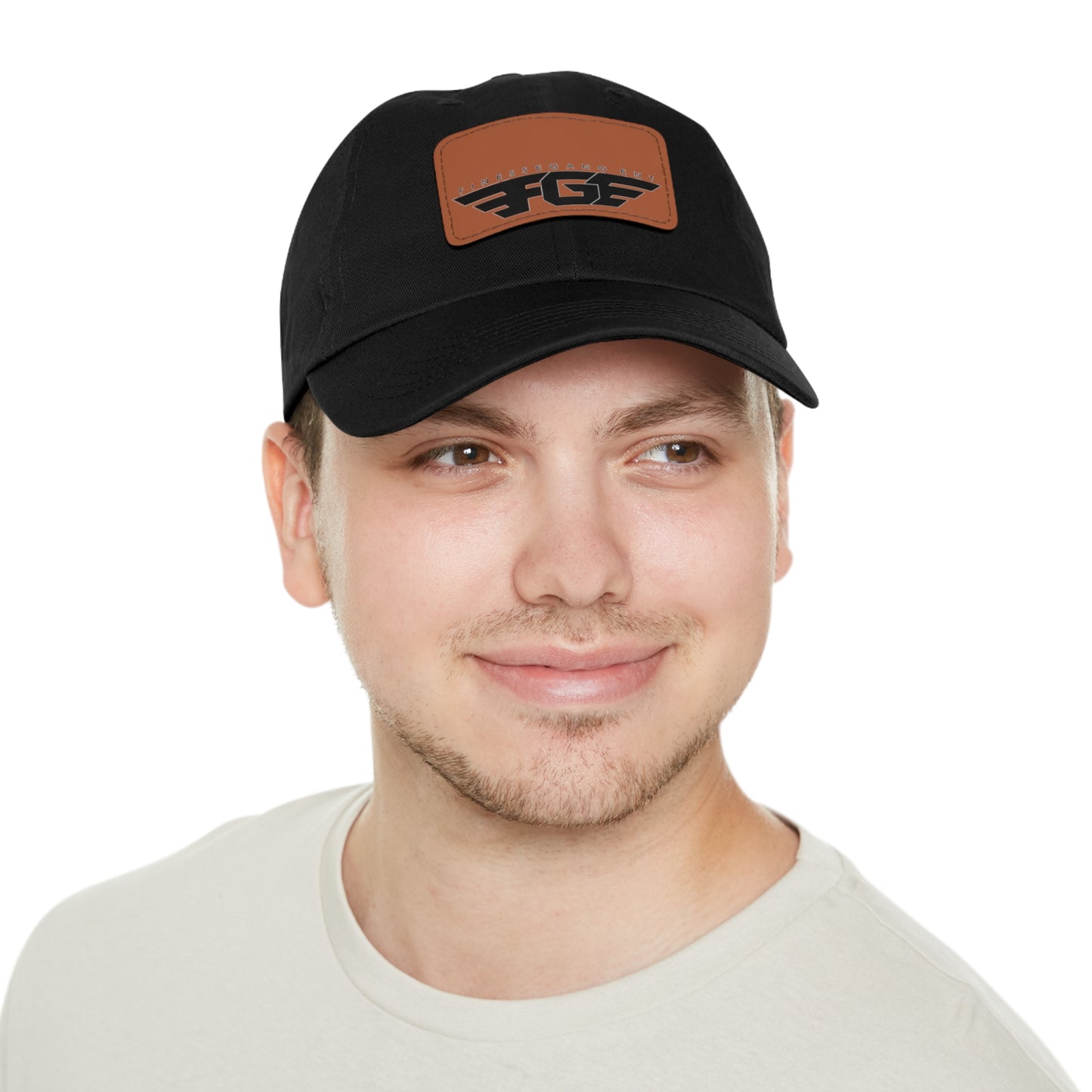 FGE Custom Leather Patch Dad Hat, Casual Cap, Stylish Dad Hat, Outdoor Hat, Perfect Gift for Dads, Father's Day Gift, Adjustable Cap