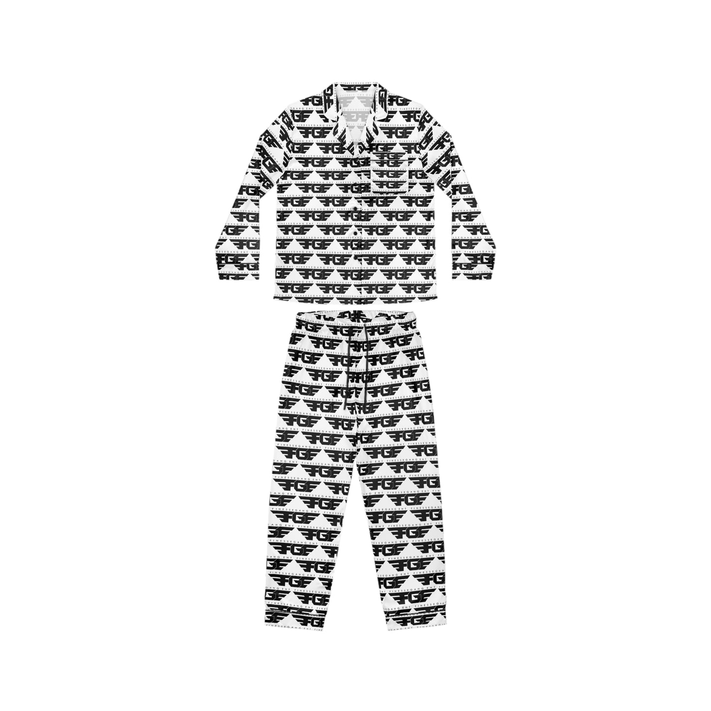 Sleek FGE Women's Satin Pajamas, Cozy Loungewear Set, Gift for Her, Relaxation Outfit, Sleepwear, Stylish PJs