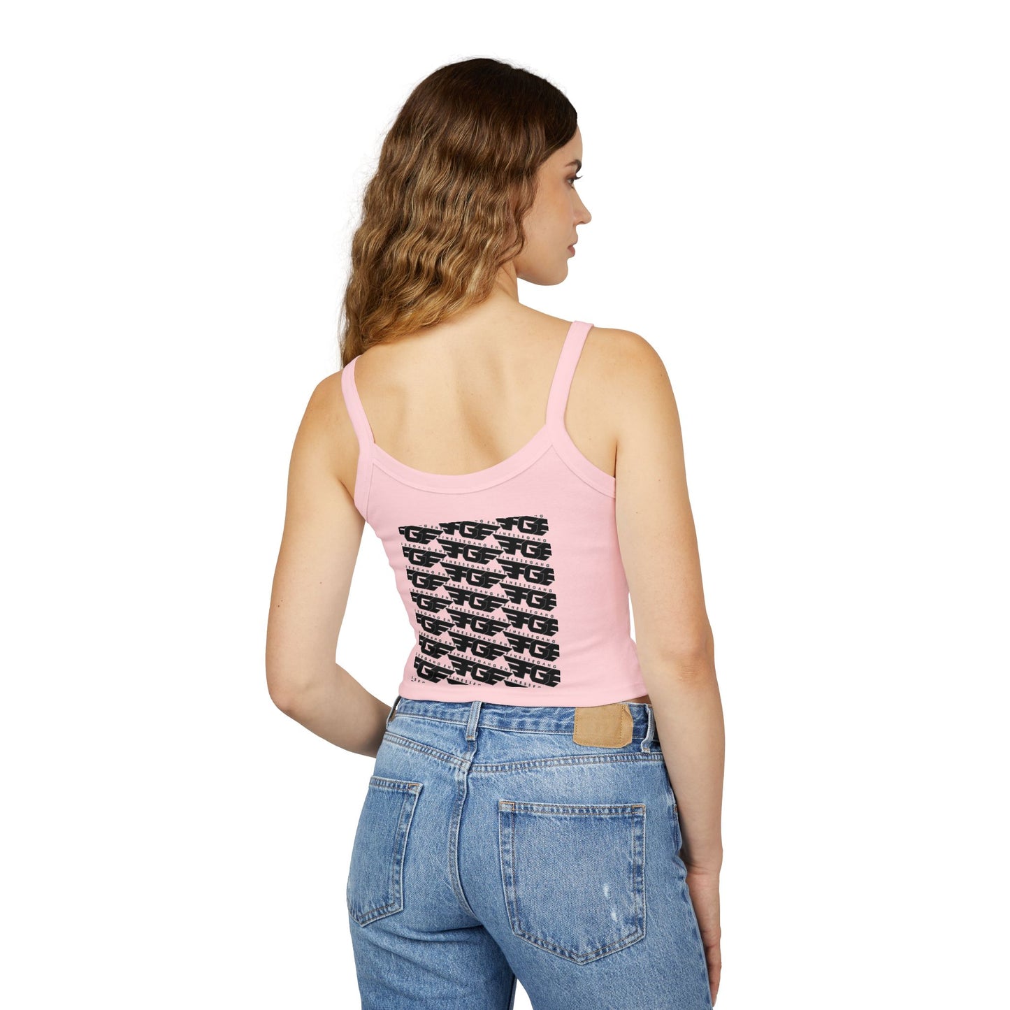 FGE Stylish Women's Spaghetti Strap Tank Top - Finessegagent Graphic Design