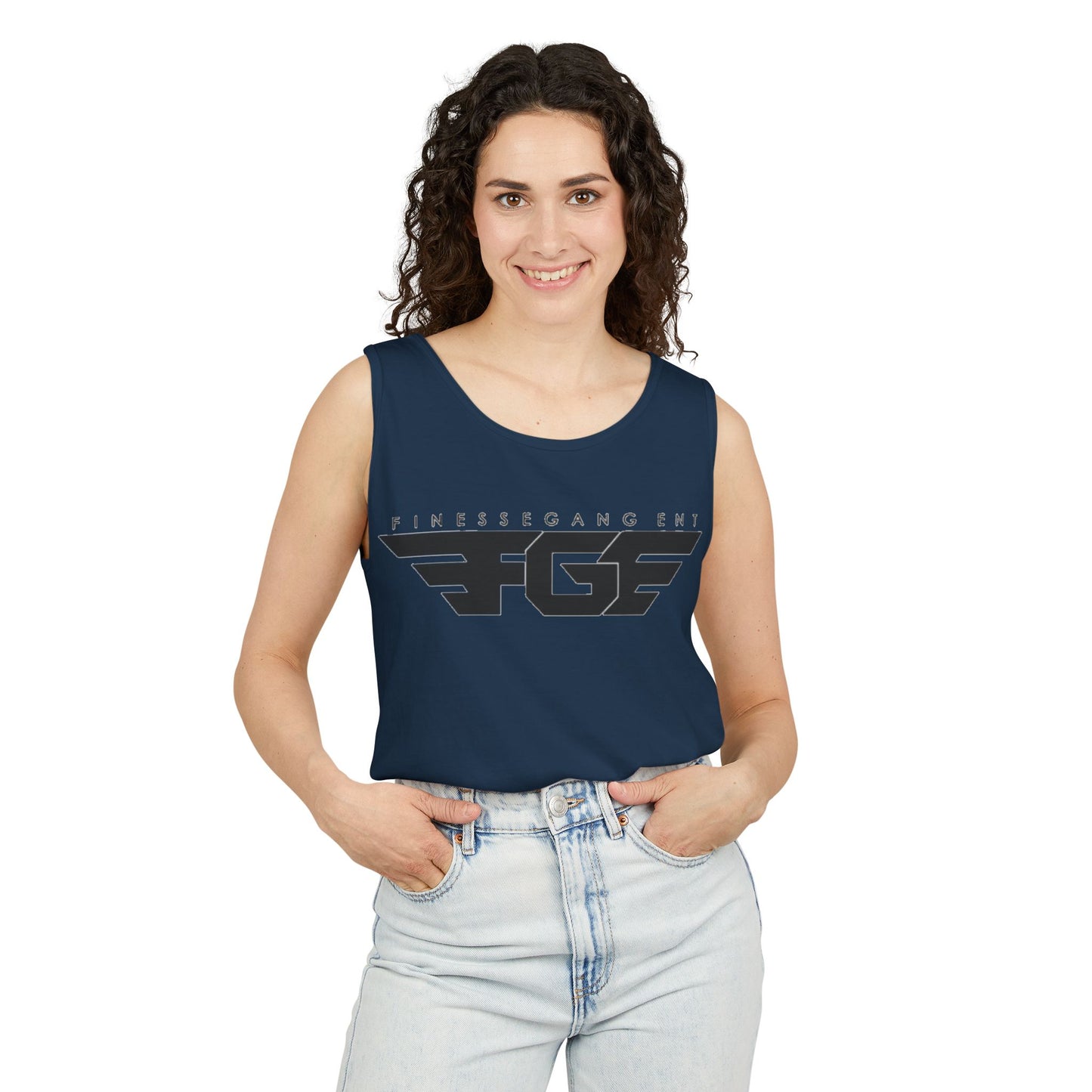 Trendy FGE Unisex Graphic Tank Top - Perfect for Summer, Casual Outings, Fitness, Parties, Gifts