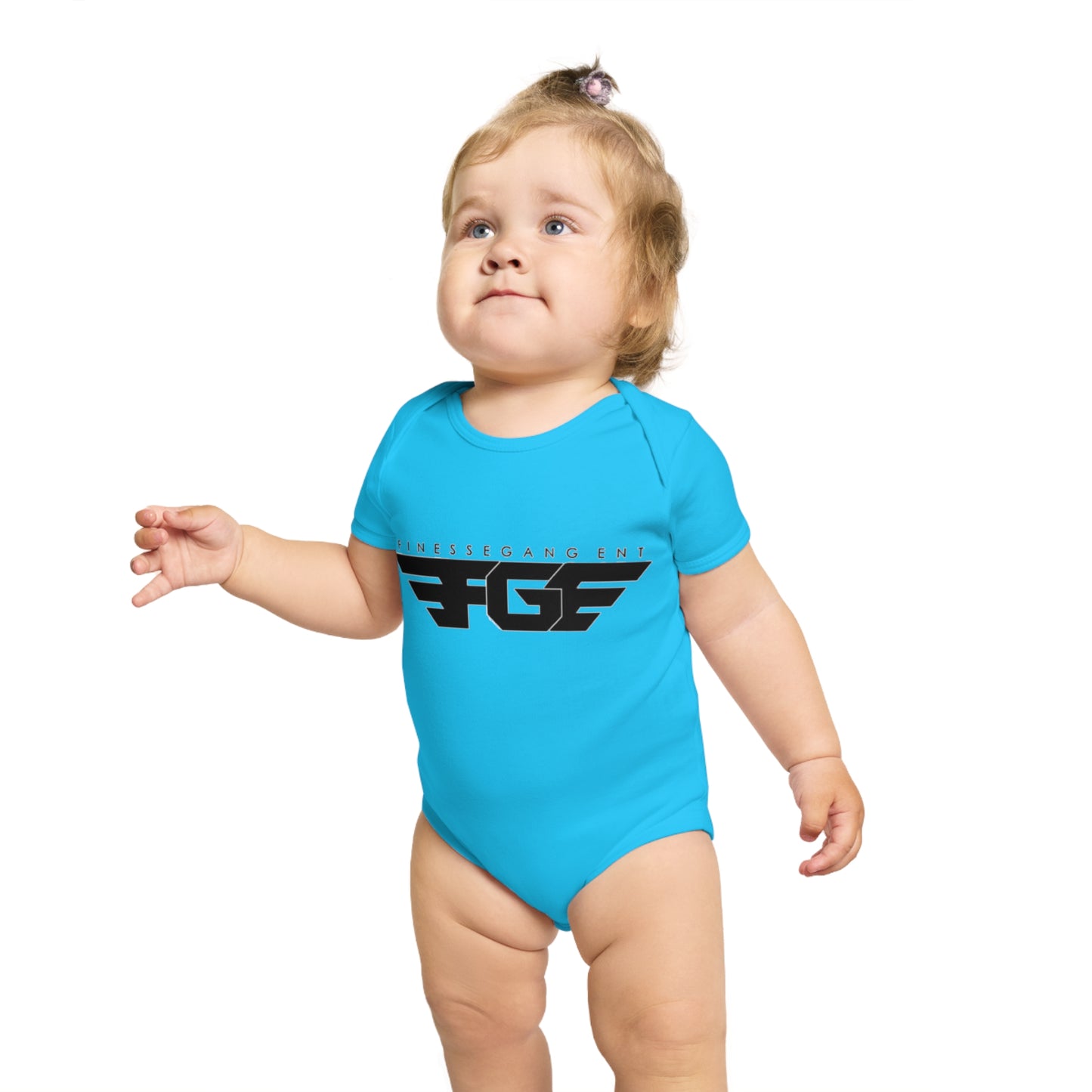 Finesse Agent Short Sleeve Baby Bodysuit - Trendy Infant Apparel