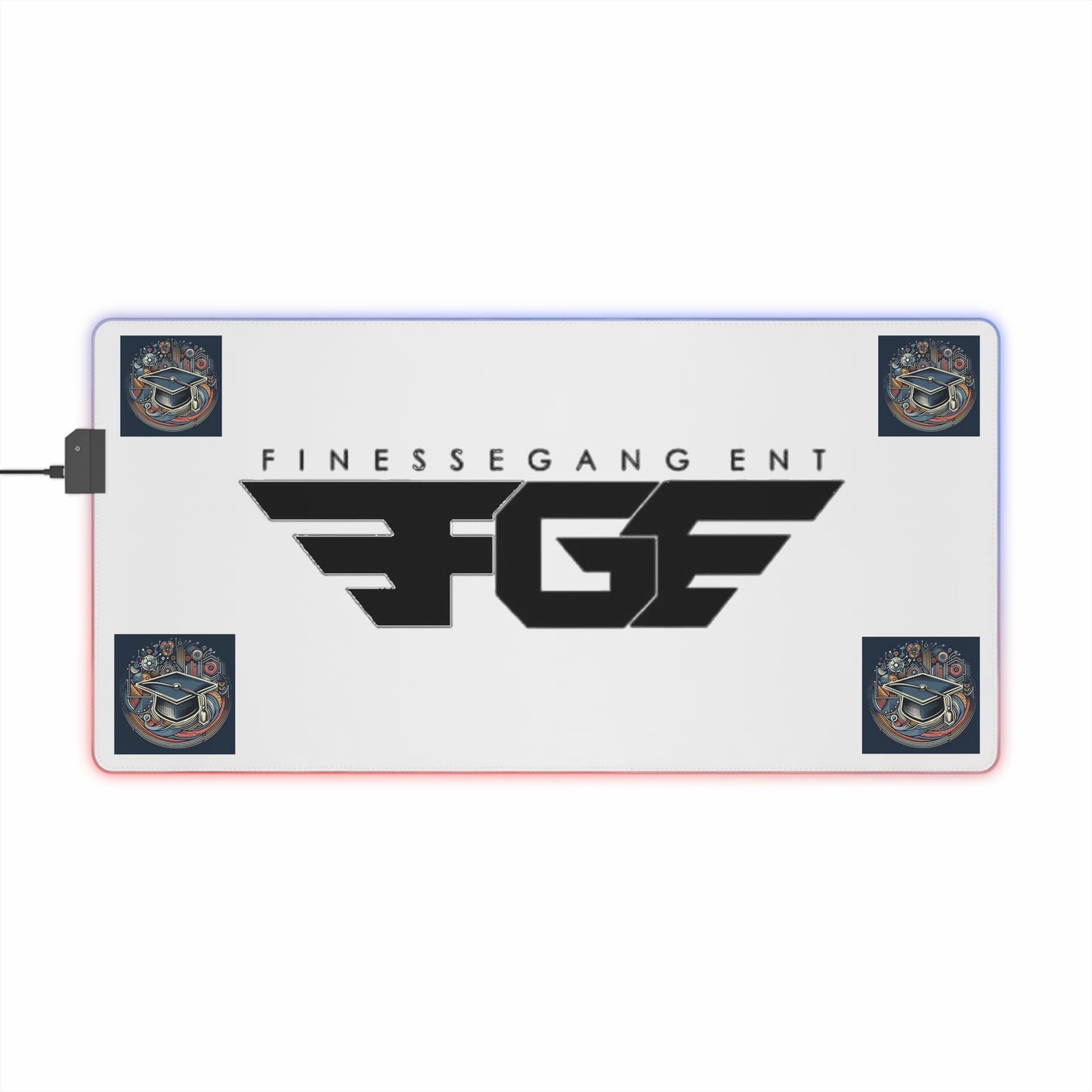 Finesse Gang LED Gaming Mouse Pad - Vibrant RGB Backlit Desk Mat for Gamers, PC Accessories, Gaming Setup, Unique Gift