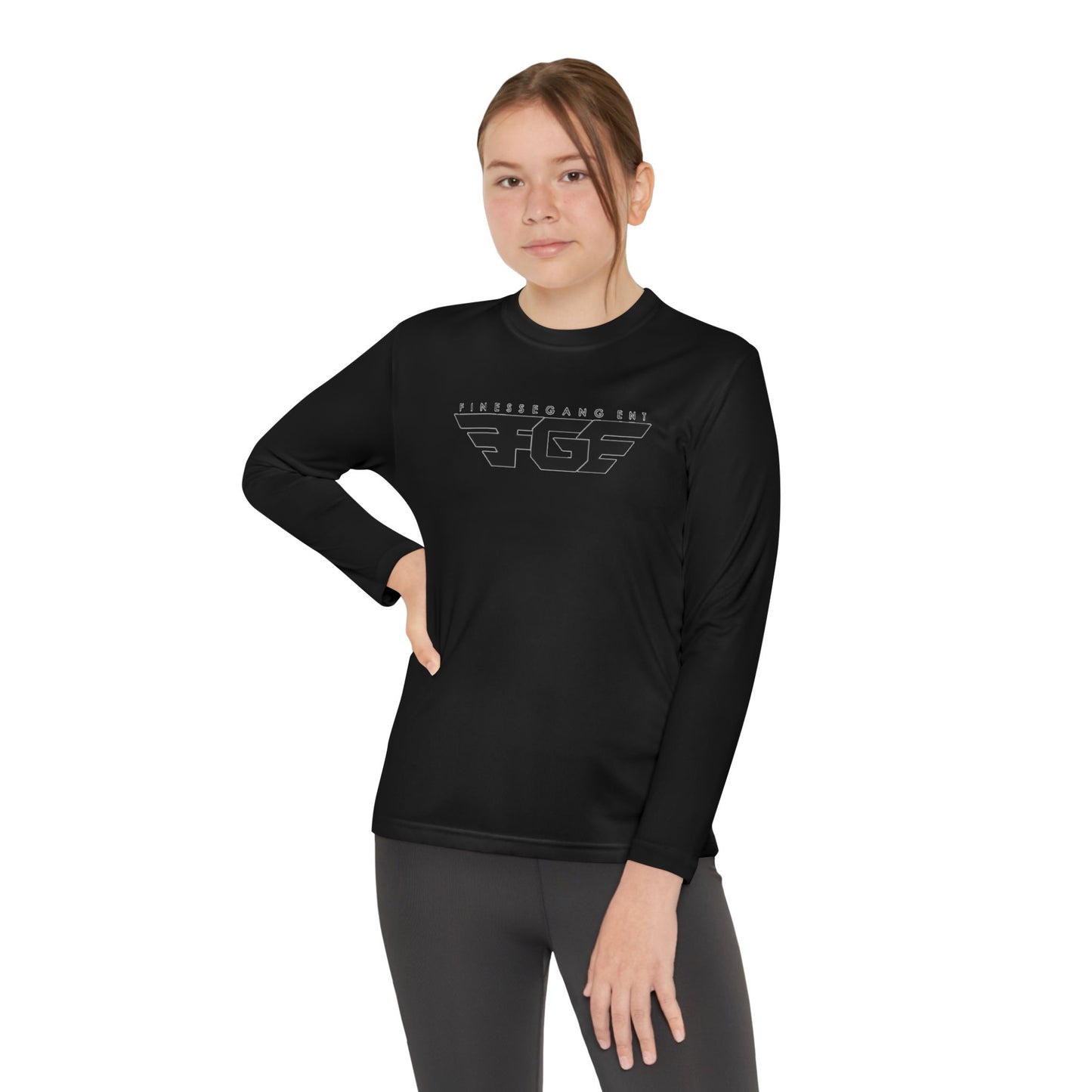 Youth FGE Long Sleeve Active Tee - Sportswear for Kids, Comfortable Athletic Shirt, Stylish Youth Tee for Team Events, Gift for Active Kids