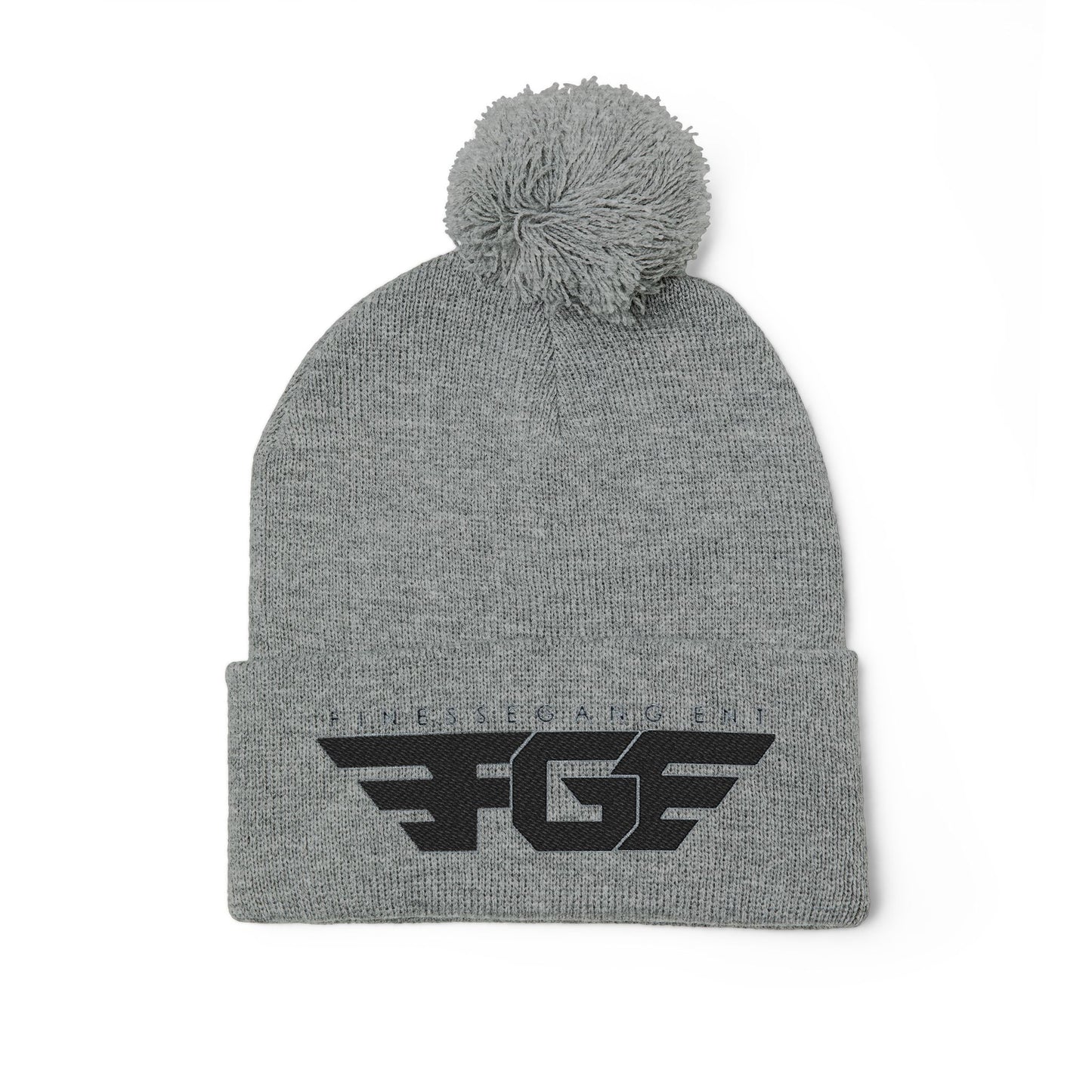 FGE Pom-Pom Knit Cap (Embroidery)