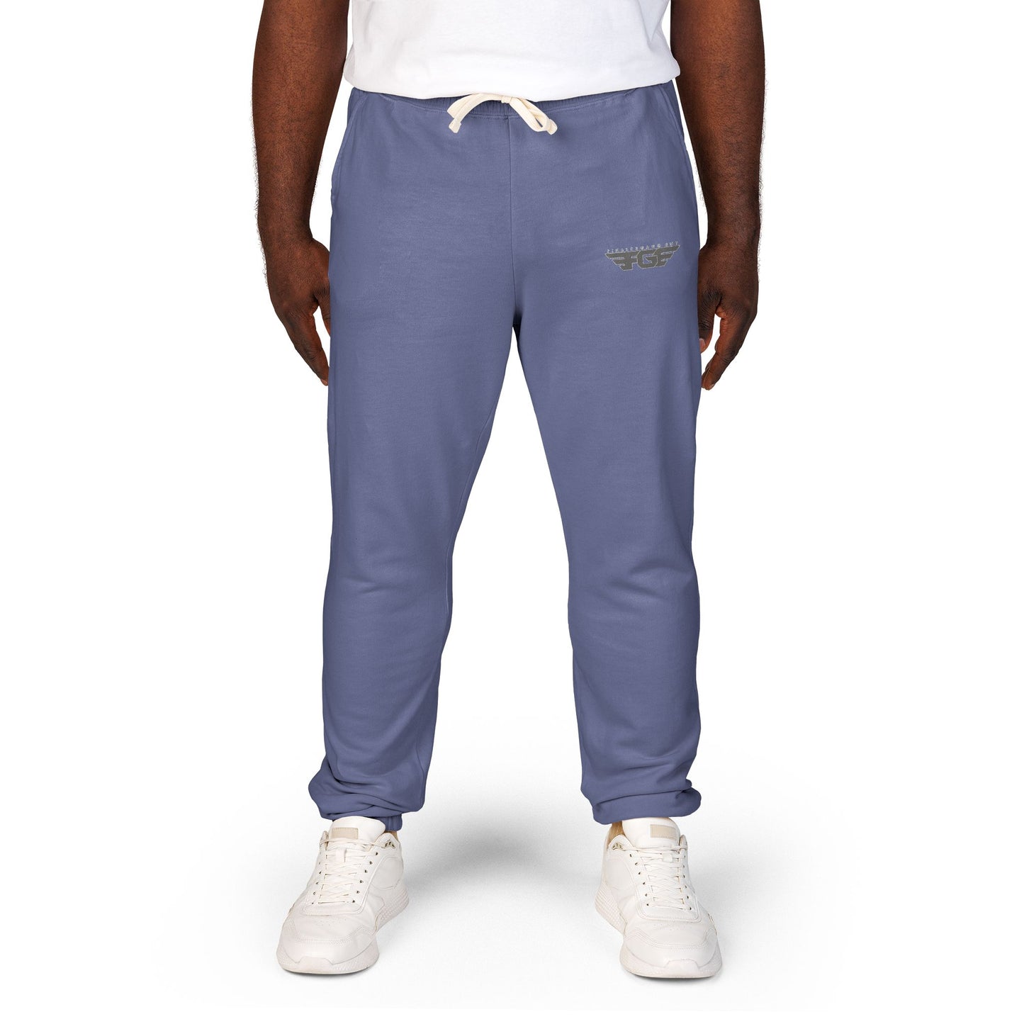 Comfy FGE Garment-Dyed Fleece Sweatpants - Unisex Loungewear, Ideal for Relaxation, Cozy Evenings, Casual Outings, Gift for Him/Her