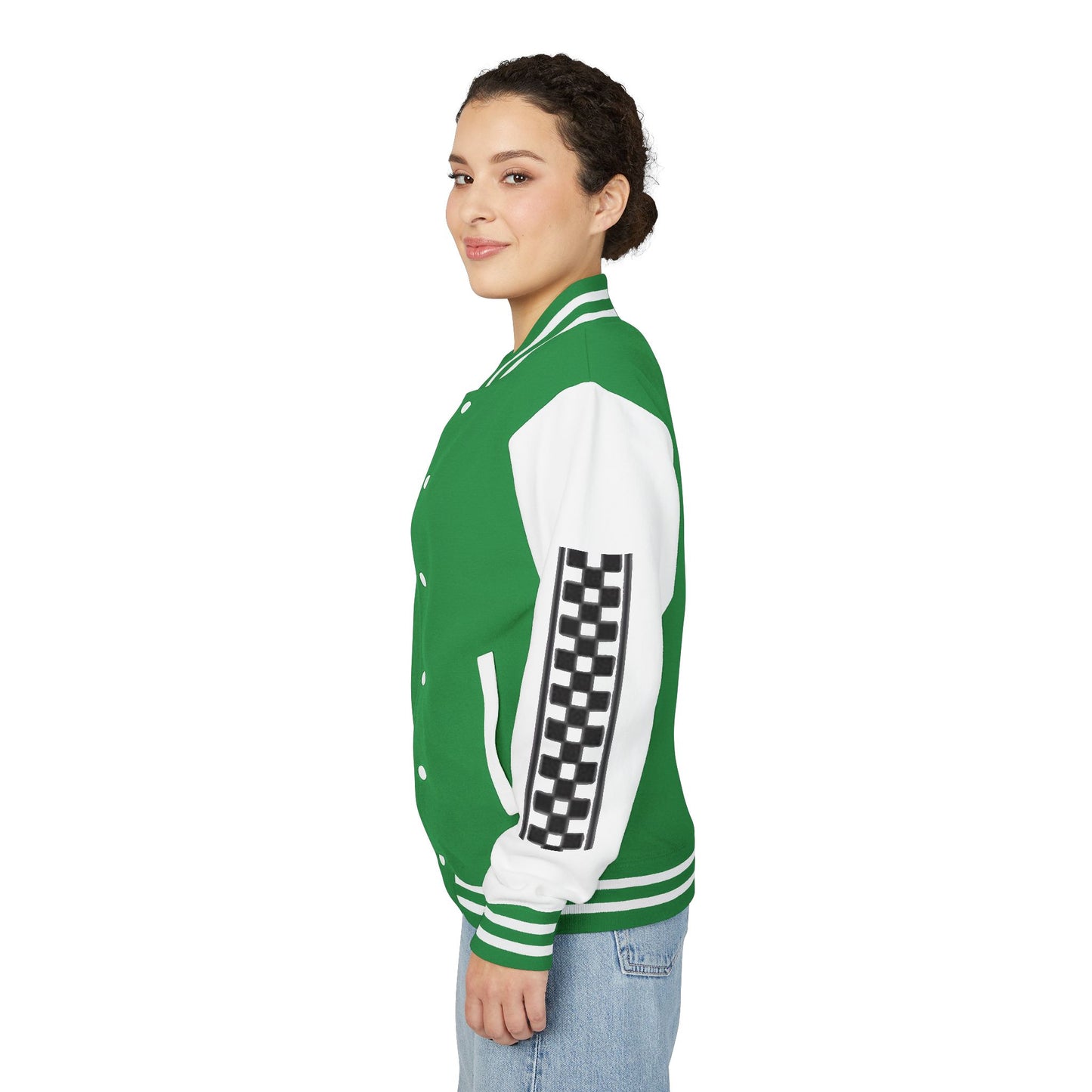 Stylish FGE Unisex Heavyweight Letterman Jacket with Bold Pattern - Perfect for Sports Fans, Casual Wear, College Events, Gifts & Celebrations