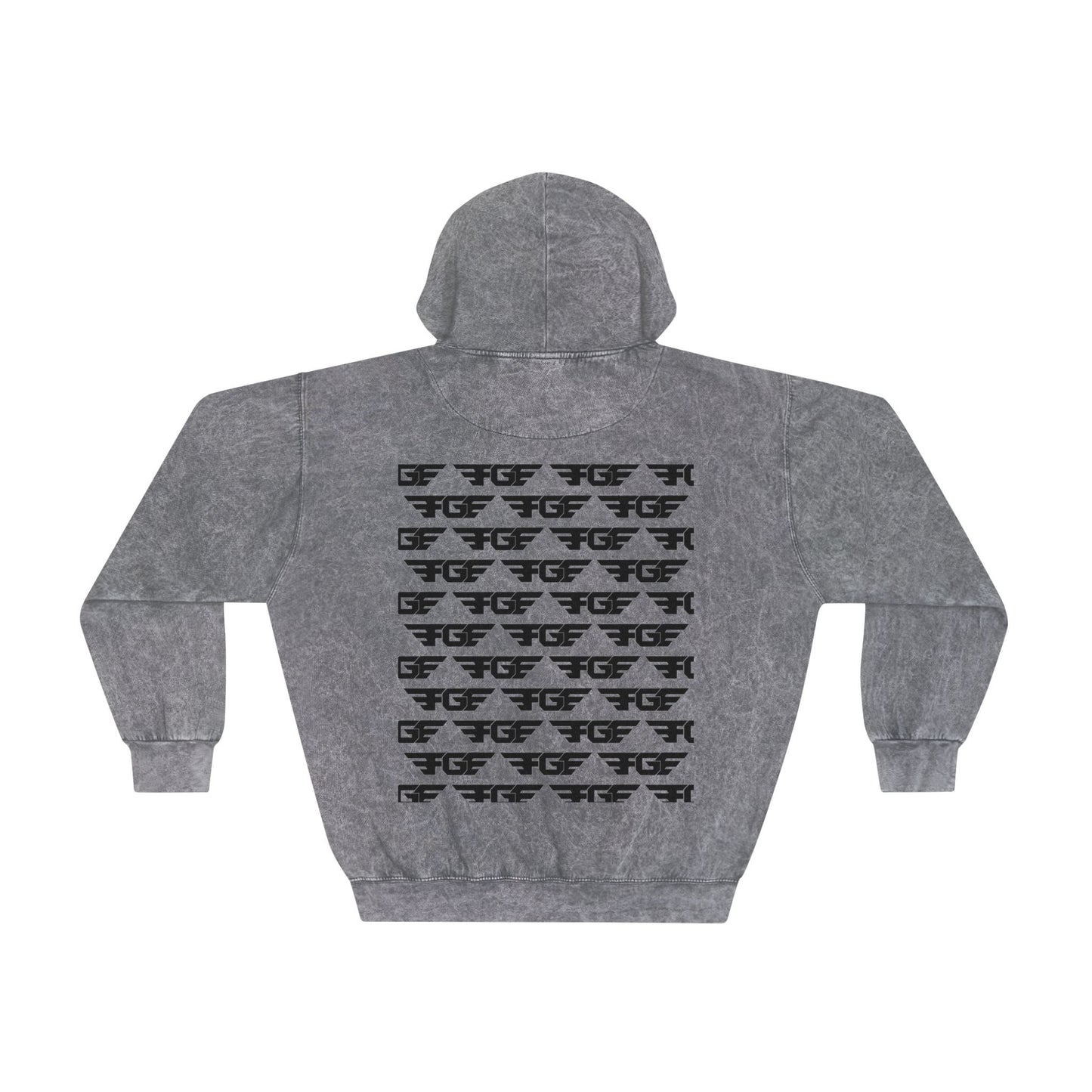 FGE Unisex Mineral Wash Hoodie, Casual Fashion Pullover, Streetwear Cozy Sweatshirt, Gift for Him, Cool Graphic Hoodie