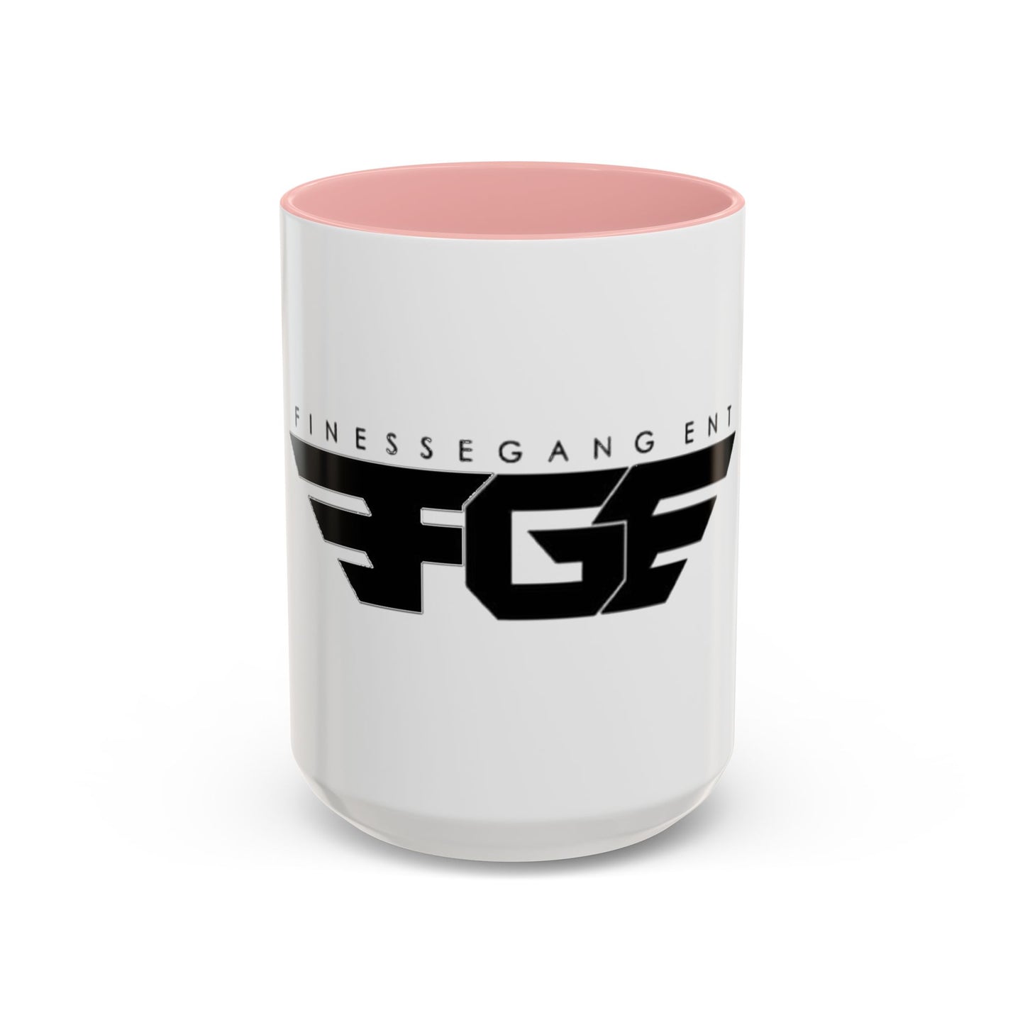 Stylish FGE Accent Coffee Mug - Finesse Gang Logo, Unique Gift, Office Decor, Personalized Mug, Coffee Lover, Custom Drinkware