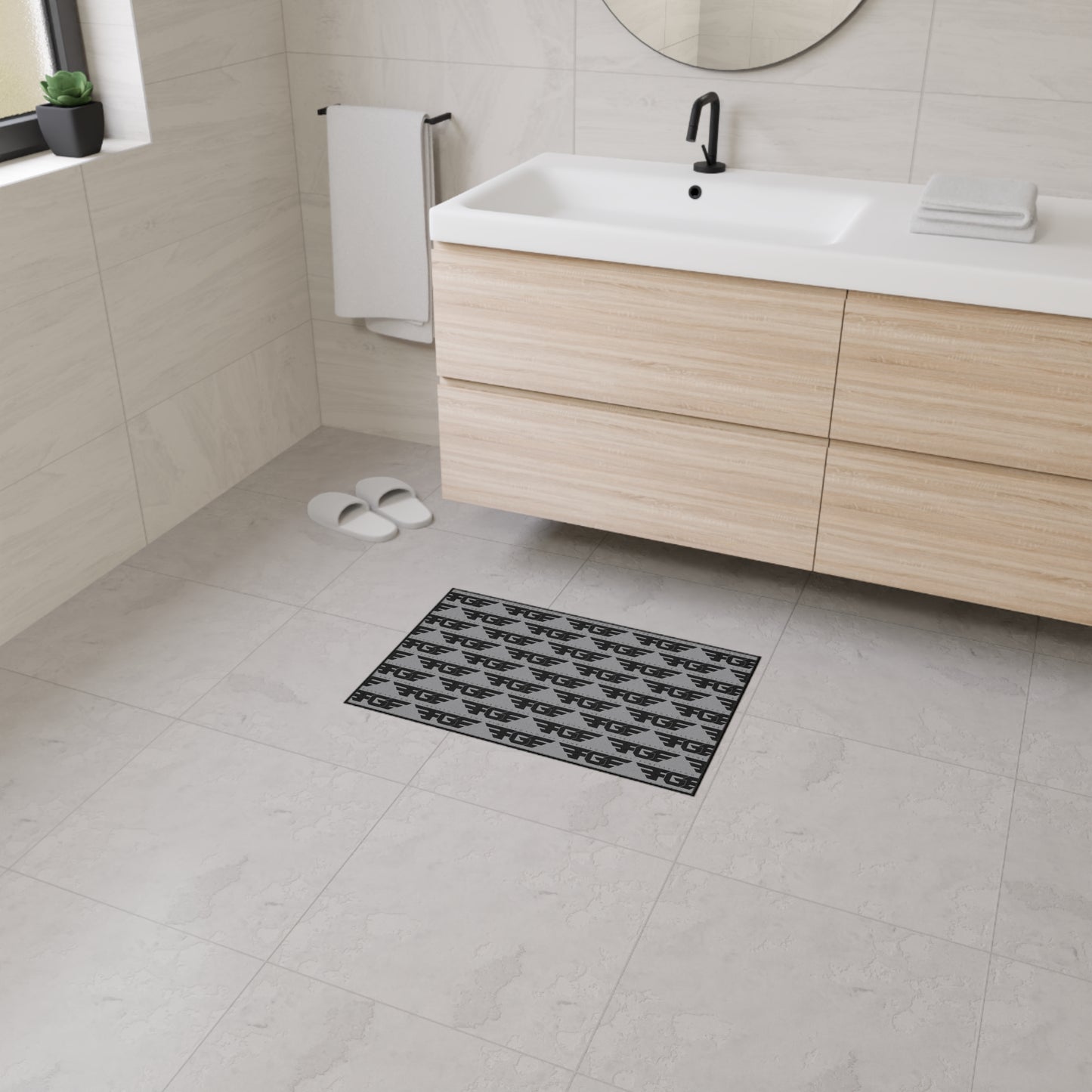 Stylish FGE Heavy Duty Floor Mat - Perfect for Home Decor, Entrance Mat, Kitchen Rug, Indoor Outdoor Use, Non-Slip Design