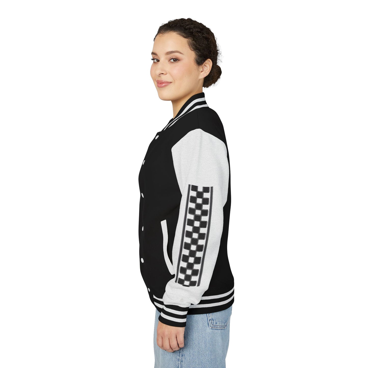 Stylish FGE Unisex Heavyweight Letterman Jacket with Bold Pattern - Perfect for Sports Fans, Casual Wear, College Events, Gifts & Celebrations