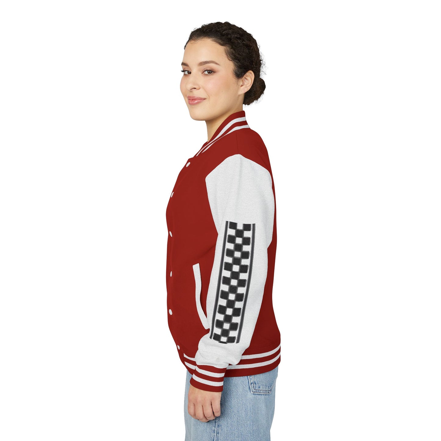 Stylish FGE Unisex Heavyweight Letterman Jacket with Bold Pattern - Perfect for Sports Fans, Casual Wear, College Events, Gifts & Celebrations