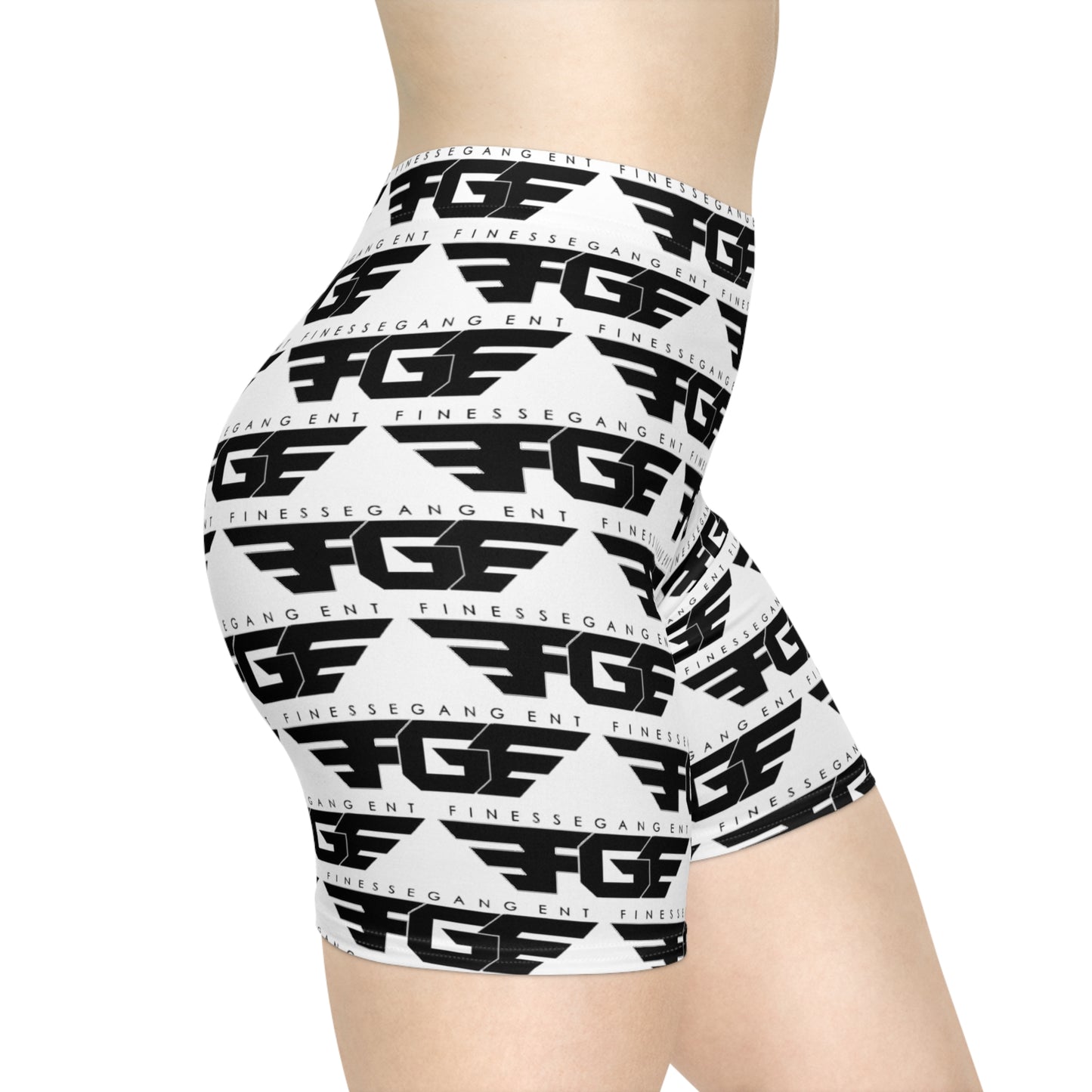 Trendy FGE Women's Biker Shorts, Stylish Activewear, Fitness Apparel, Lounge Shorts, Workout Gear