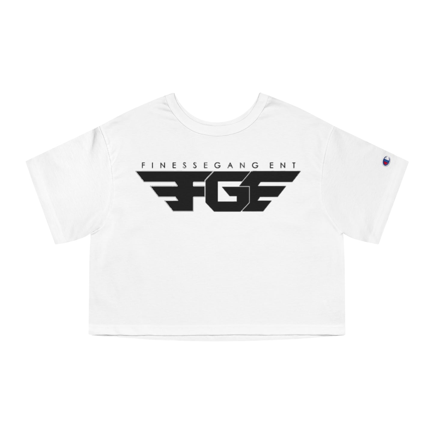 Champion FGE Women's Cropped T-Shirt - Finesse Gang Ent Graphic Tee, Casual Wear, Street Style, Trendy Apparel, Gift for Her