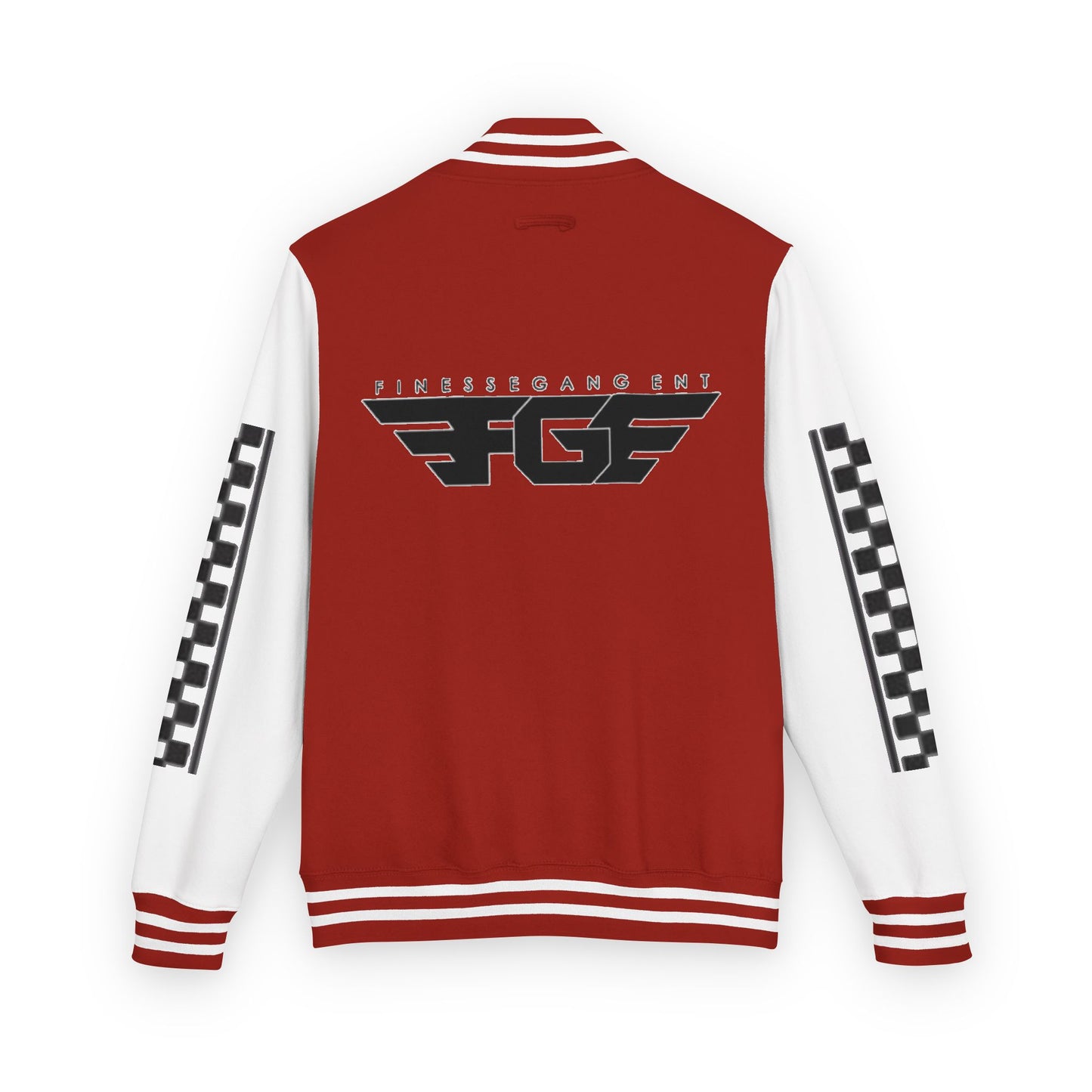 Stylish FGE Unisex Heavyweight Letterman Jacket with Bold Pattern - Perfect for Sports Fans, Casual Wear, College Events, Gifts & Celebrations