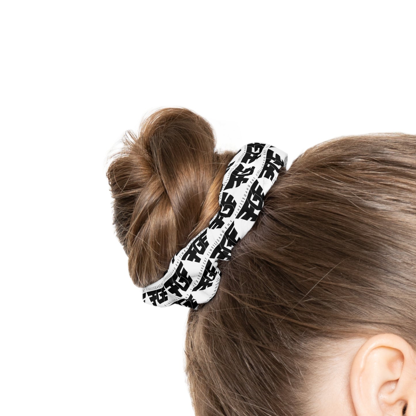 Trendy FGE Scrunchie, Hair Accessories, Fashion Scrunchie, Gift for Her, Everyday Hair Tie, Stylish Hairband