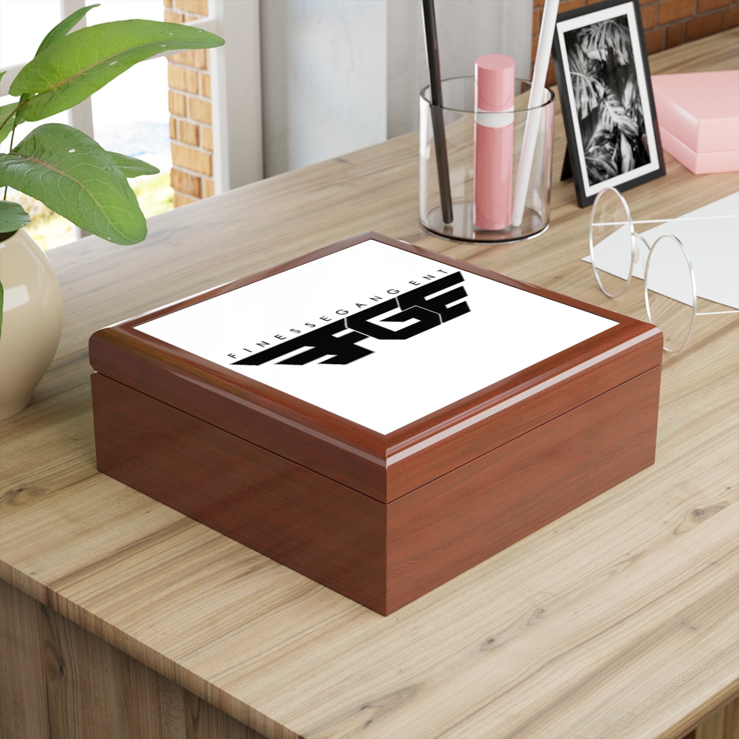 Stylish FGE Jewelry Box for Organizing Rings, Earrings & Necklaces, Perfect Gift for Her, Personalized Accessory Storage, FGE Design