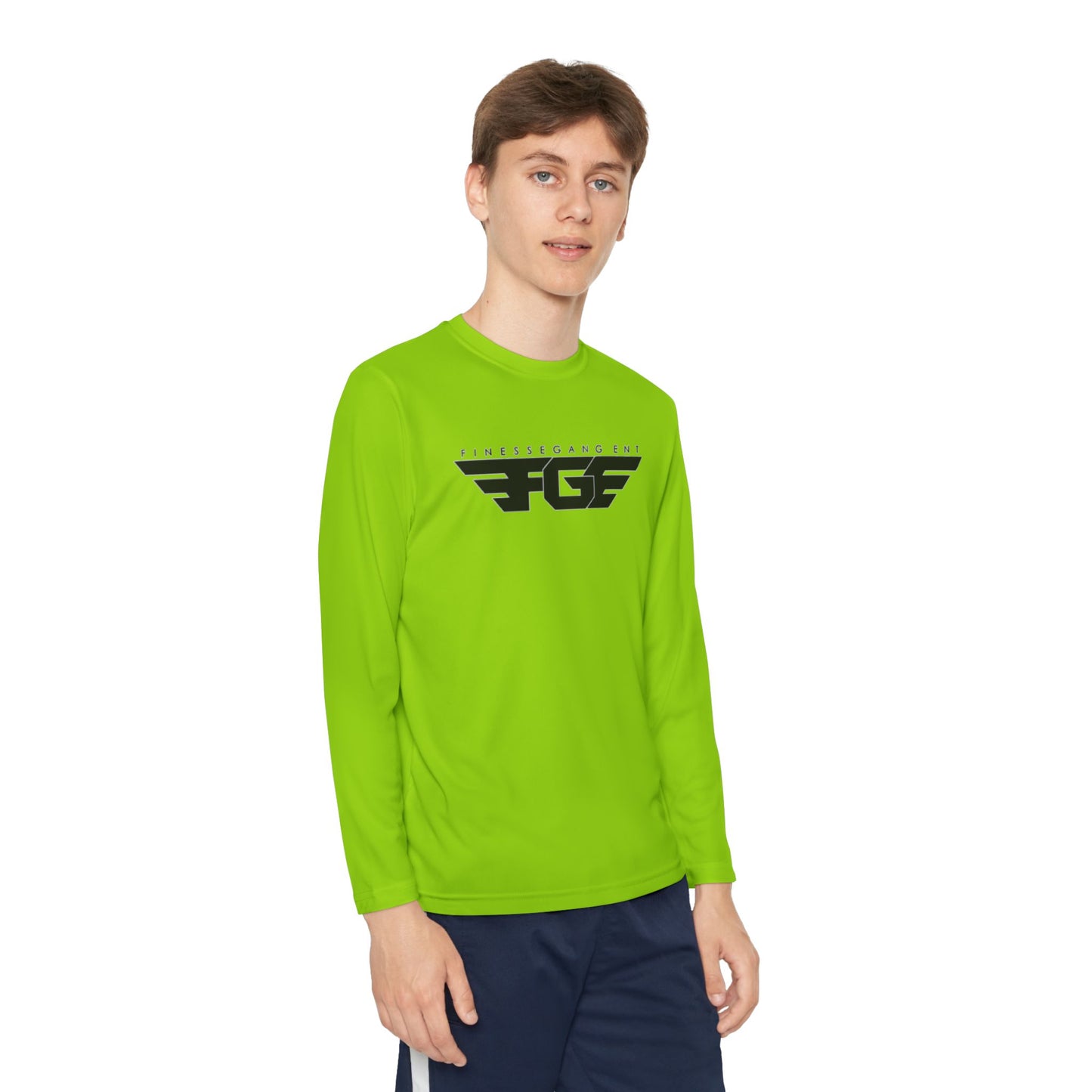 Youth FGE Long Sleeve Active Tee - Sportswear for Kids, Comfortable Athletic Shirt, Stylish Youth Tee for Team Events, Gift for Active Kids