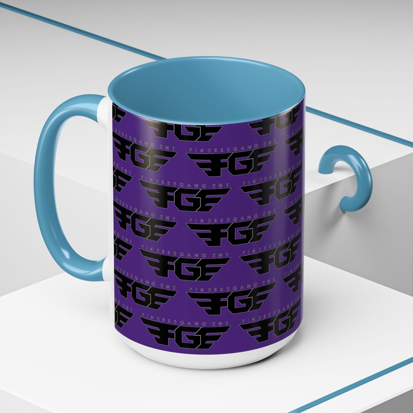 Funky Purple Accent Coffee Mug - Unique Gift for Coffee Lovers, Stylish Home Decor, Office Essential, Birthday Present, Empowering Vibes