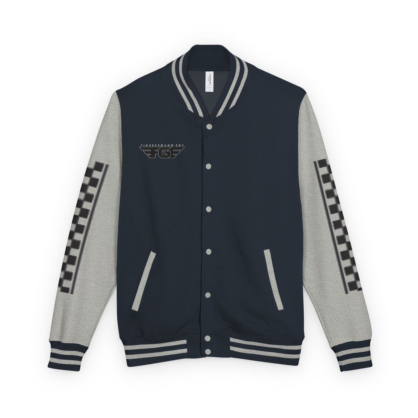 Stylish FGE Unisex Heavyweight Letterman Jacket with Bold Pattern - Perfect for Sports Fans, Casual Wear, College Events, Gifts & Celebrations