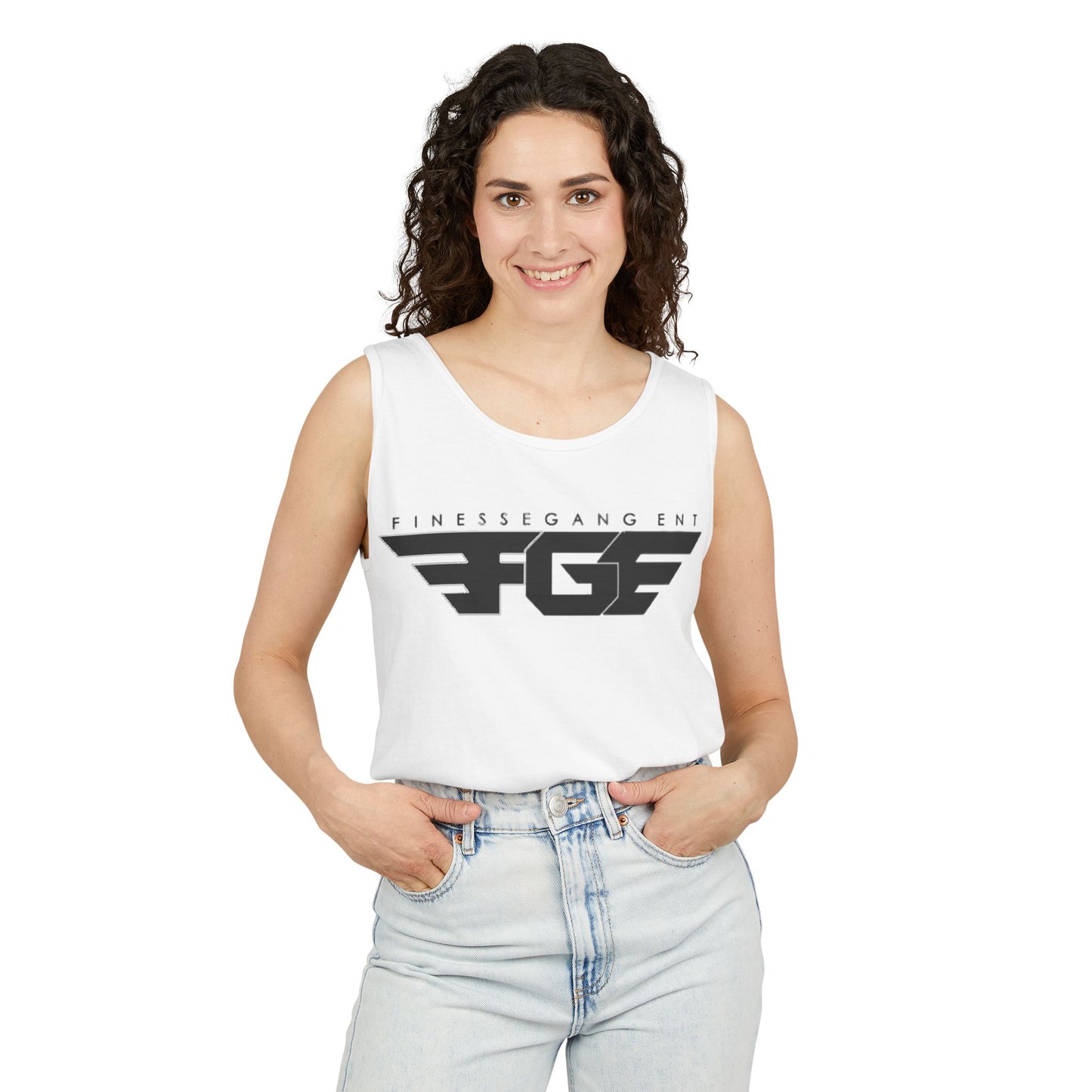 Trendy FGE Unisex Graphic Tank Top - Perfect for Summer, Casual Outings, Fitness, Parties, Gifts