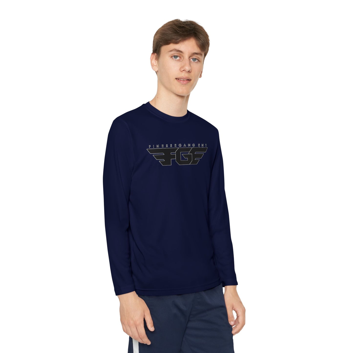 Youth FGE Long Sleeve Active Tee - Sportswear for Kids, Comfortable Athletic Shirt, Stylish Youth Tee for Team Events, Gift for Active Kids
