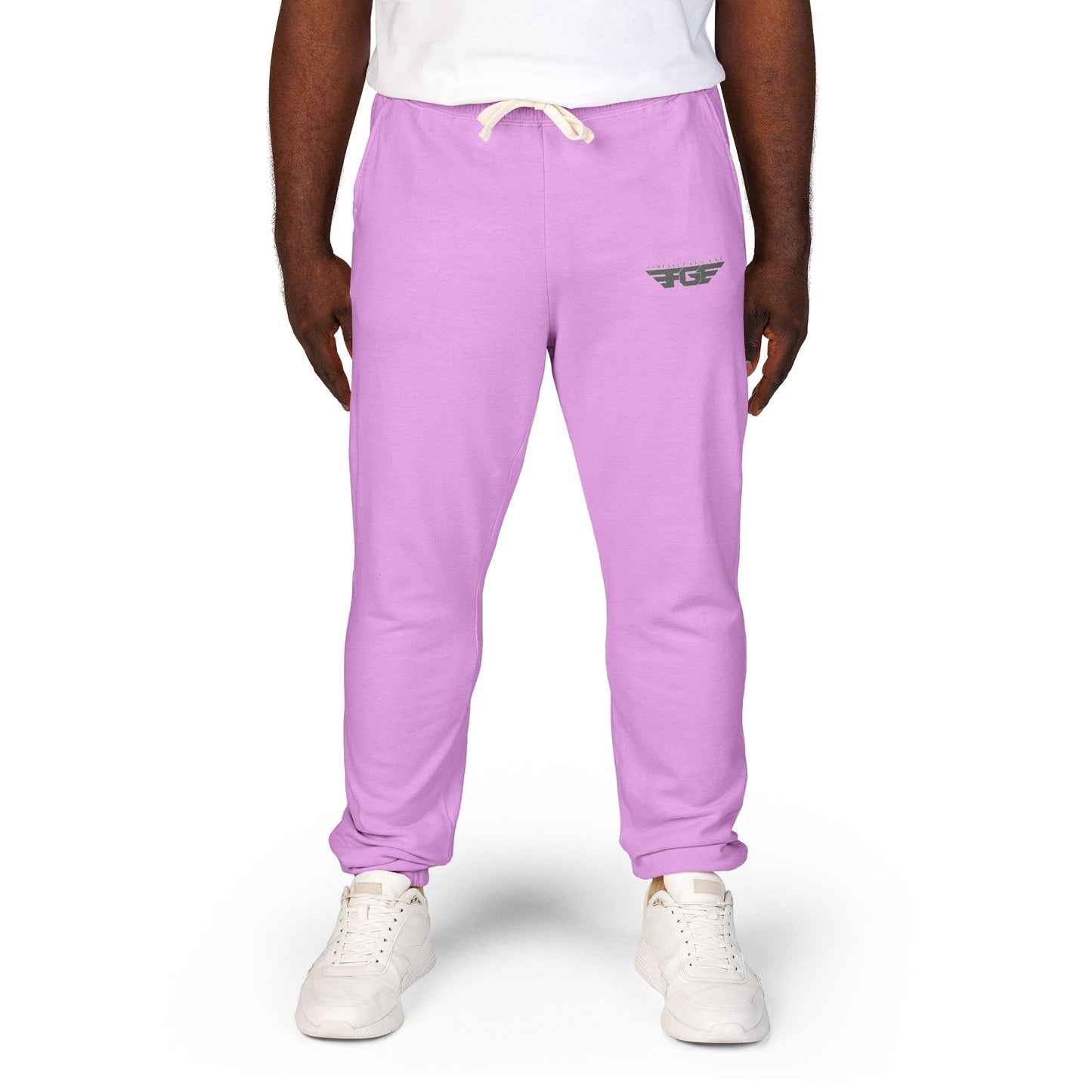 Comfy FGE Garment-Dyed Fleece Sweatpants - Unisex Loungewear, Ideal for Relaxation, Cozy Evenings, Casual Outings, Gift for Him/Her