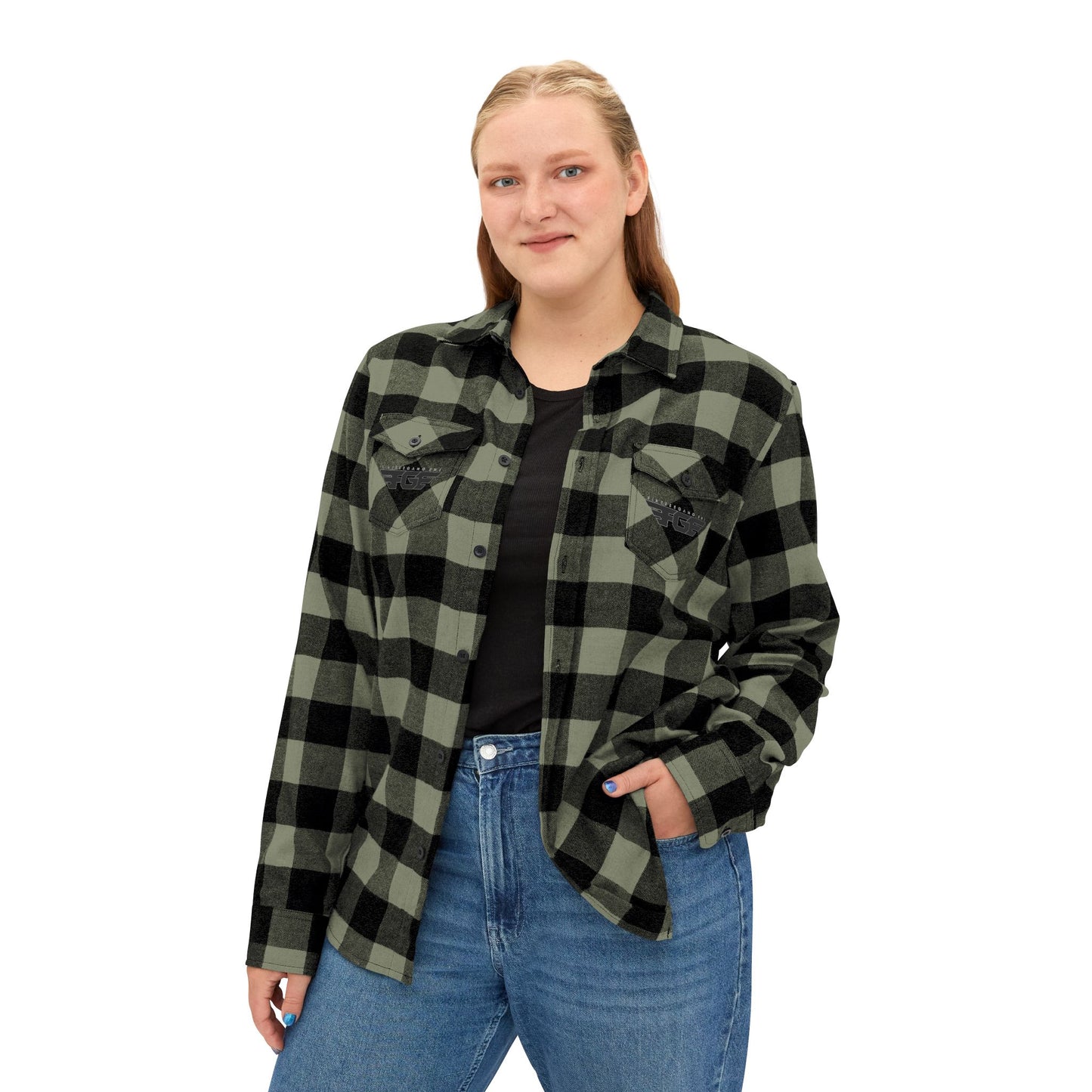 Cozy FGE Unisex Flannel Shirt for Fall Adventures, Casual Outing, Outdoor Gifting, Halloween Gatherings