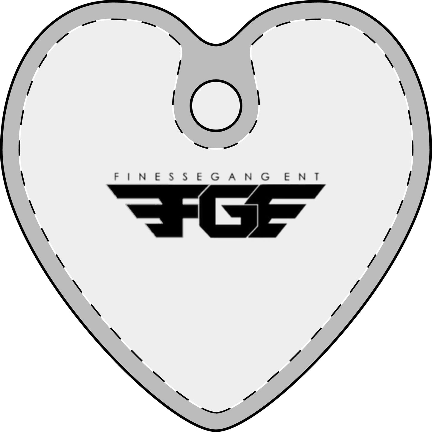 FGE Heart Cutout Necklace, Personalized Jewelry, Engraved Gifts, Friendship Necklace, Romantic Keepsake, Custom Heart Pendant