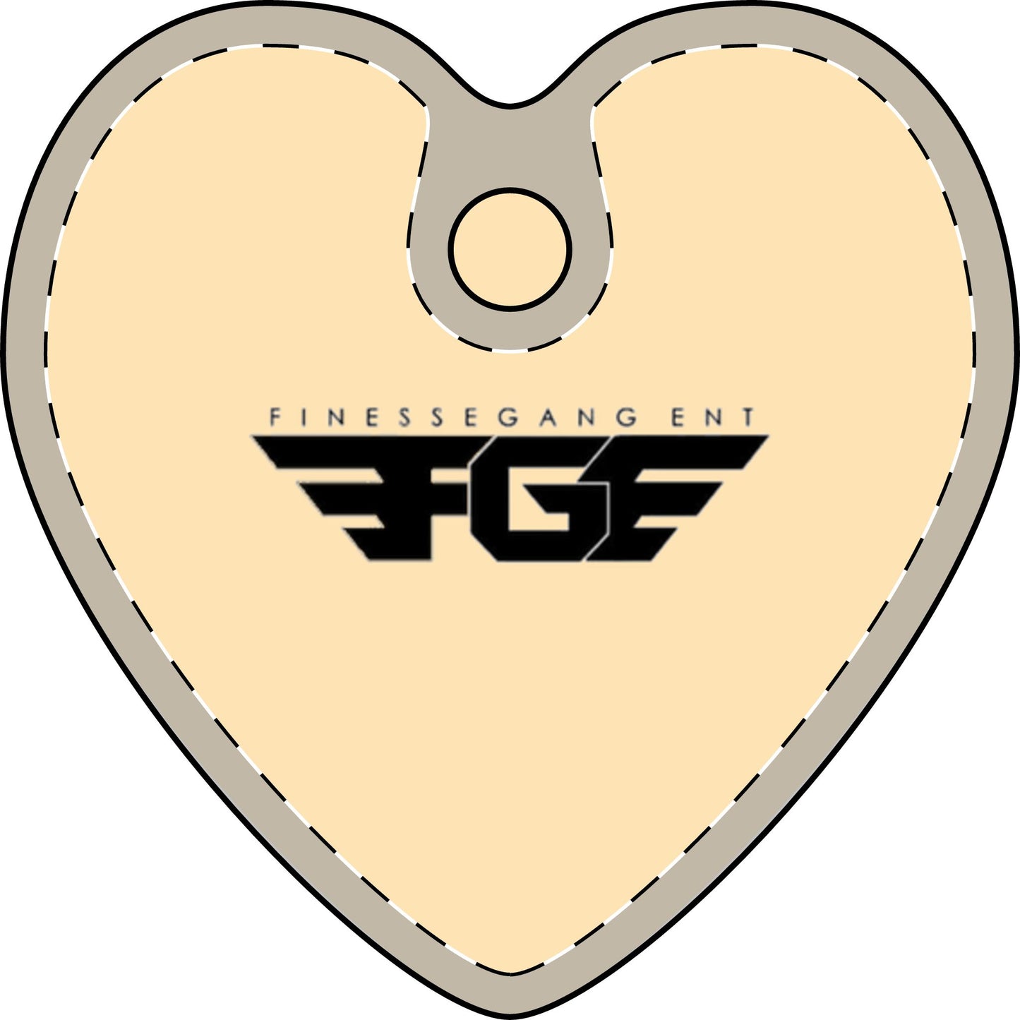 FGE Heart Cutout Necklace, Personalized Jewelry, Engraved Gifts, Friendship Necklace, Romantic Keepsake, Custom Heart Pendant