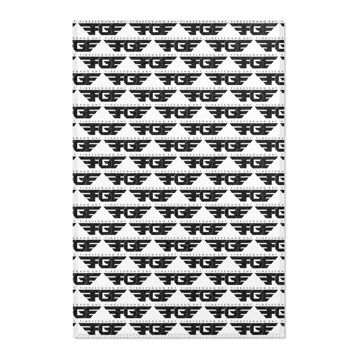 Modern FGE Geometric Area Rug, Chic Home Decor, Boho Rug, Living Room Accent, Black and White Rug, Stylish Floor Mat