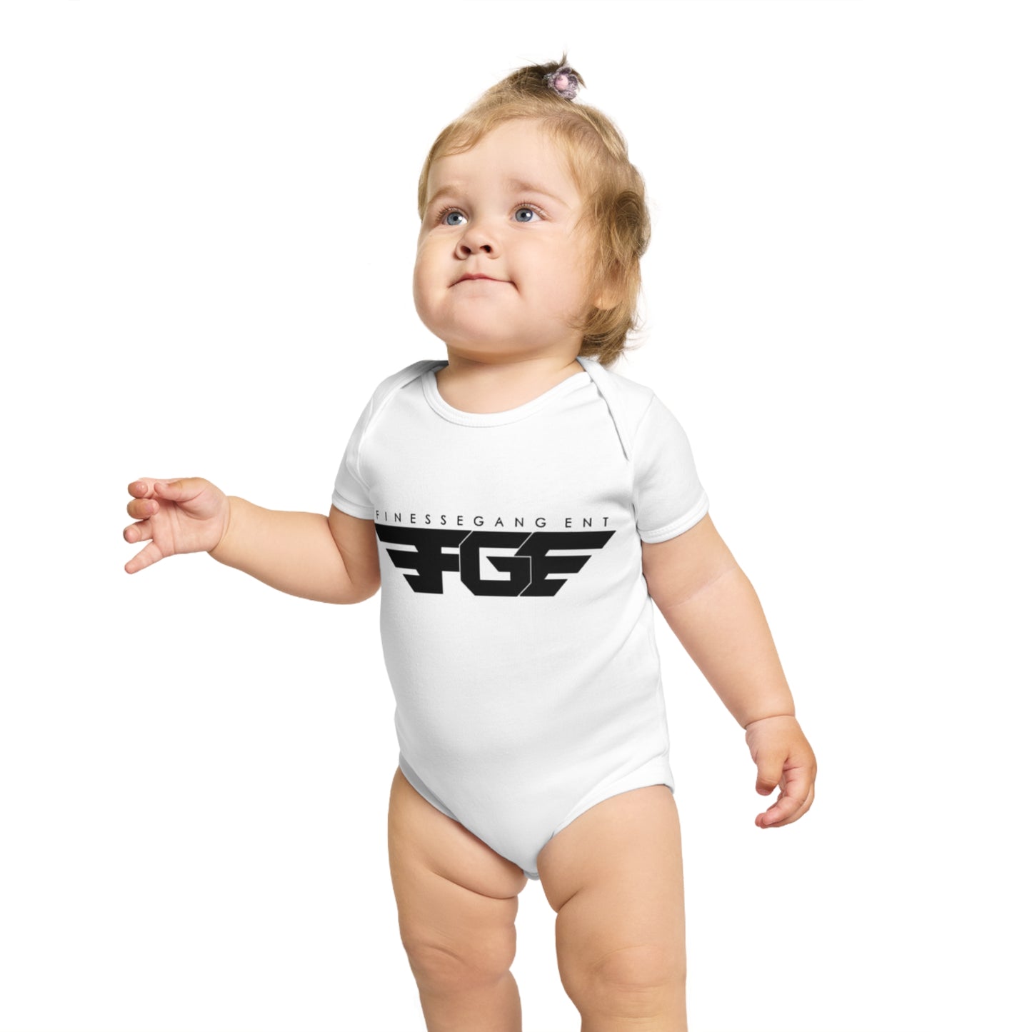 Finesse Agent Short Sleeve Baby Bodysuit - Trendy Infant Apparel