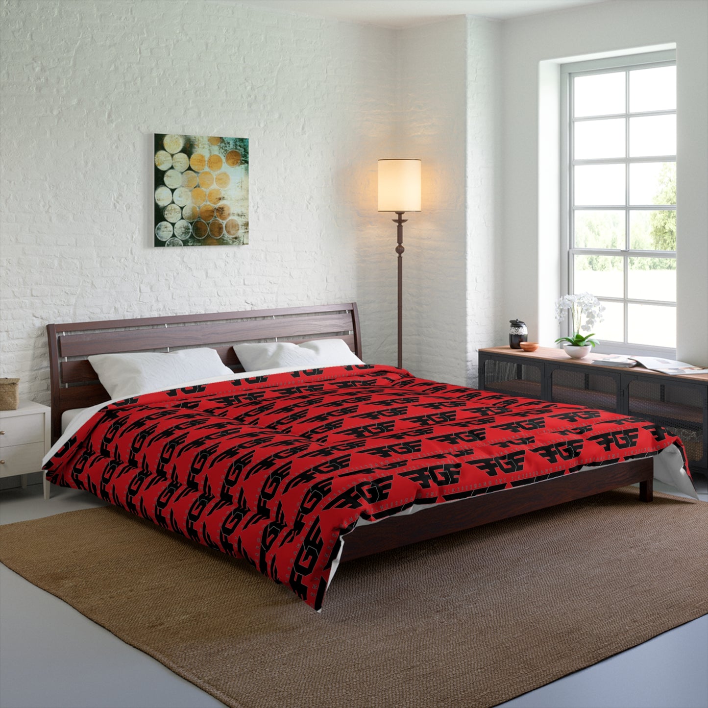 Cozy FGE Graphic Comforter for Warmth & Style | Perfect for Home Decor, Gifts, and Seasonal Celebrations, Bohemian, Bedroom Makeover, Lounge