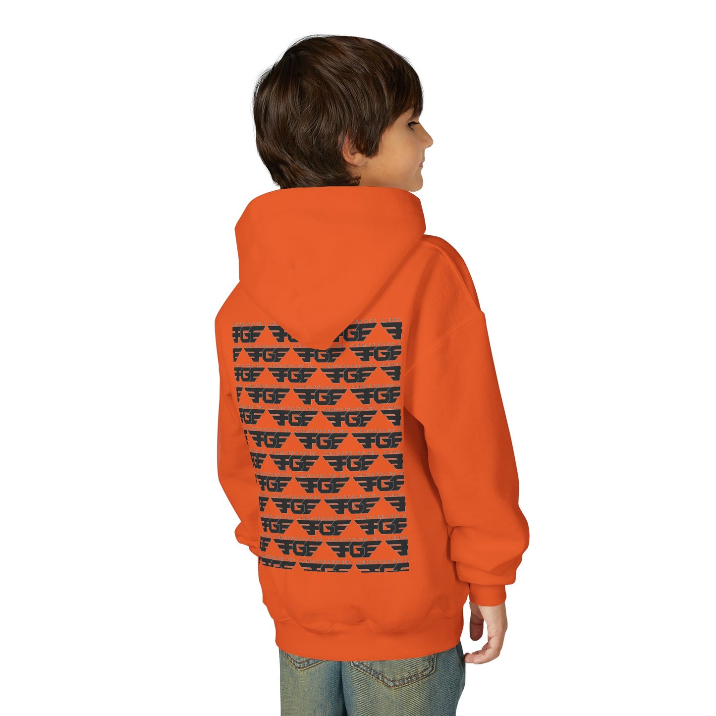 Youth Stylish FGE Graphic Hoodie, Casual Wear, Perfect for Teens, Sports Activities, Gift for Birthdays, Streetwear