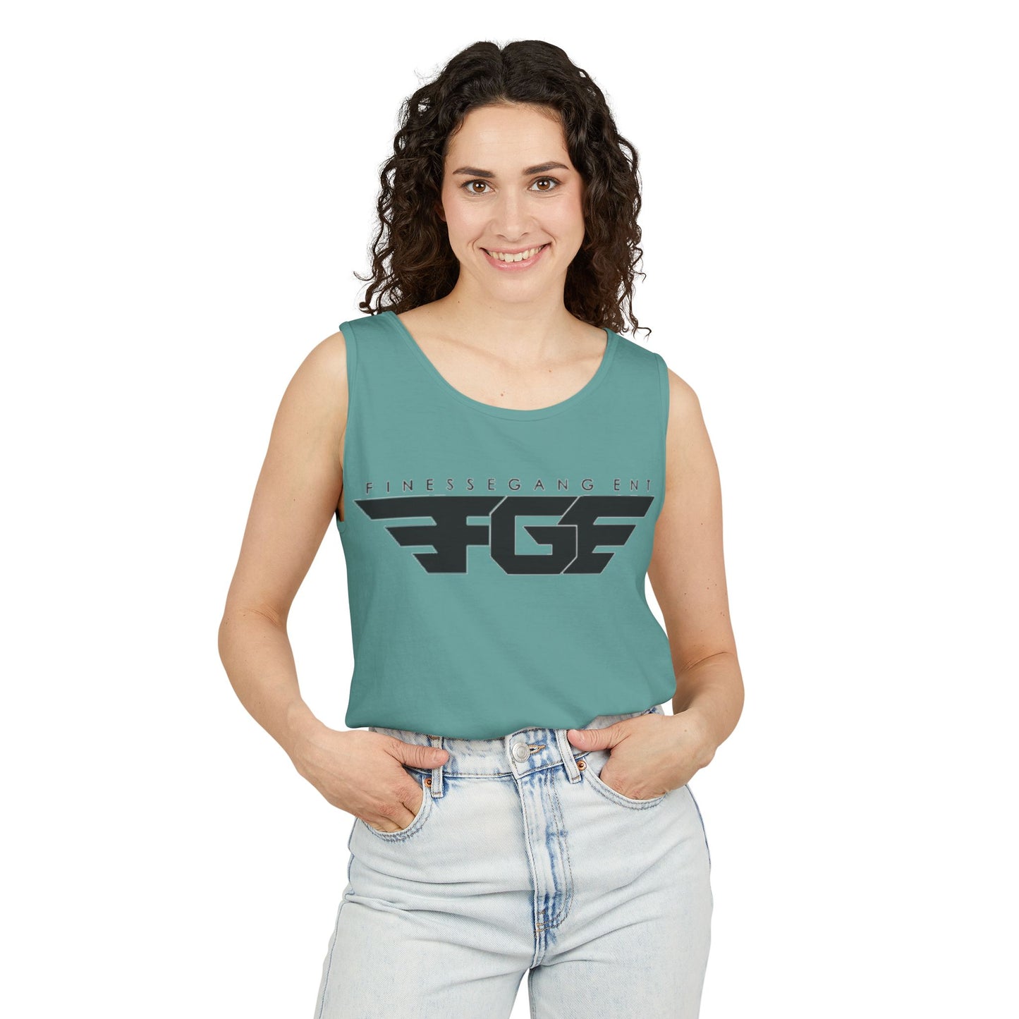 Trendy FGE Unisex Graphic Tank Top - Perfect for Summer, Casual Outings, Fitness, Parties, Gifts