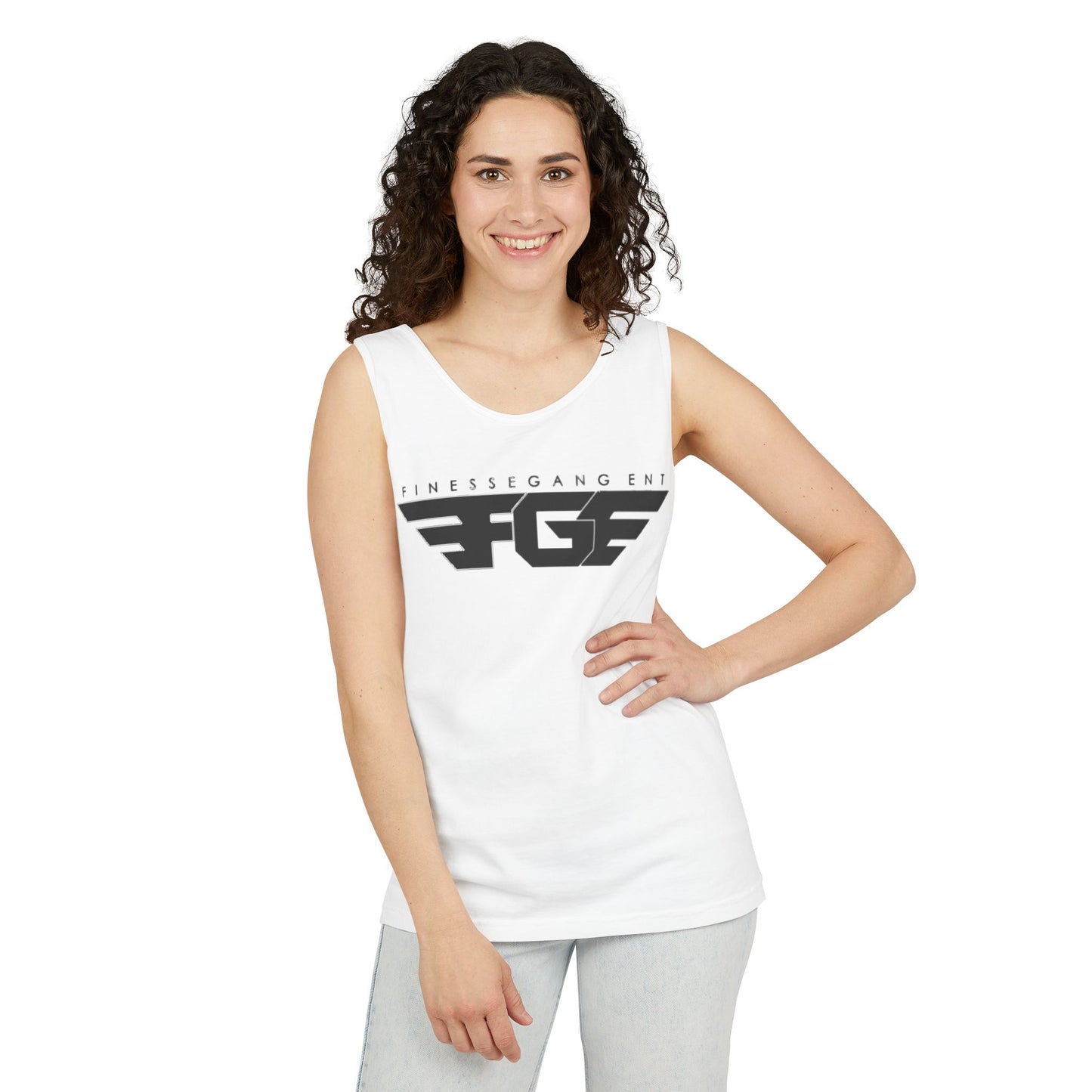 Trendy FGE Unisex Graphic Tank Top - Perfect for Summer, Casual Outings, Fitness, Parties, Gifts