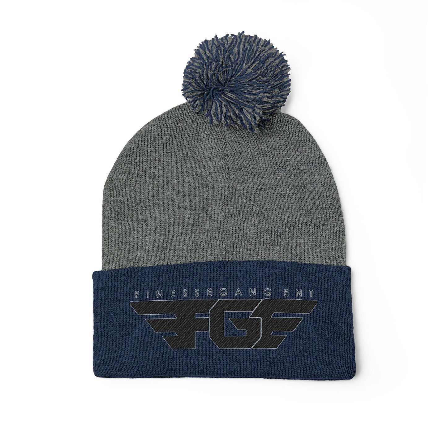 FGE Pom-Pom Knit Cap (Embroidery)
