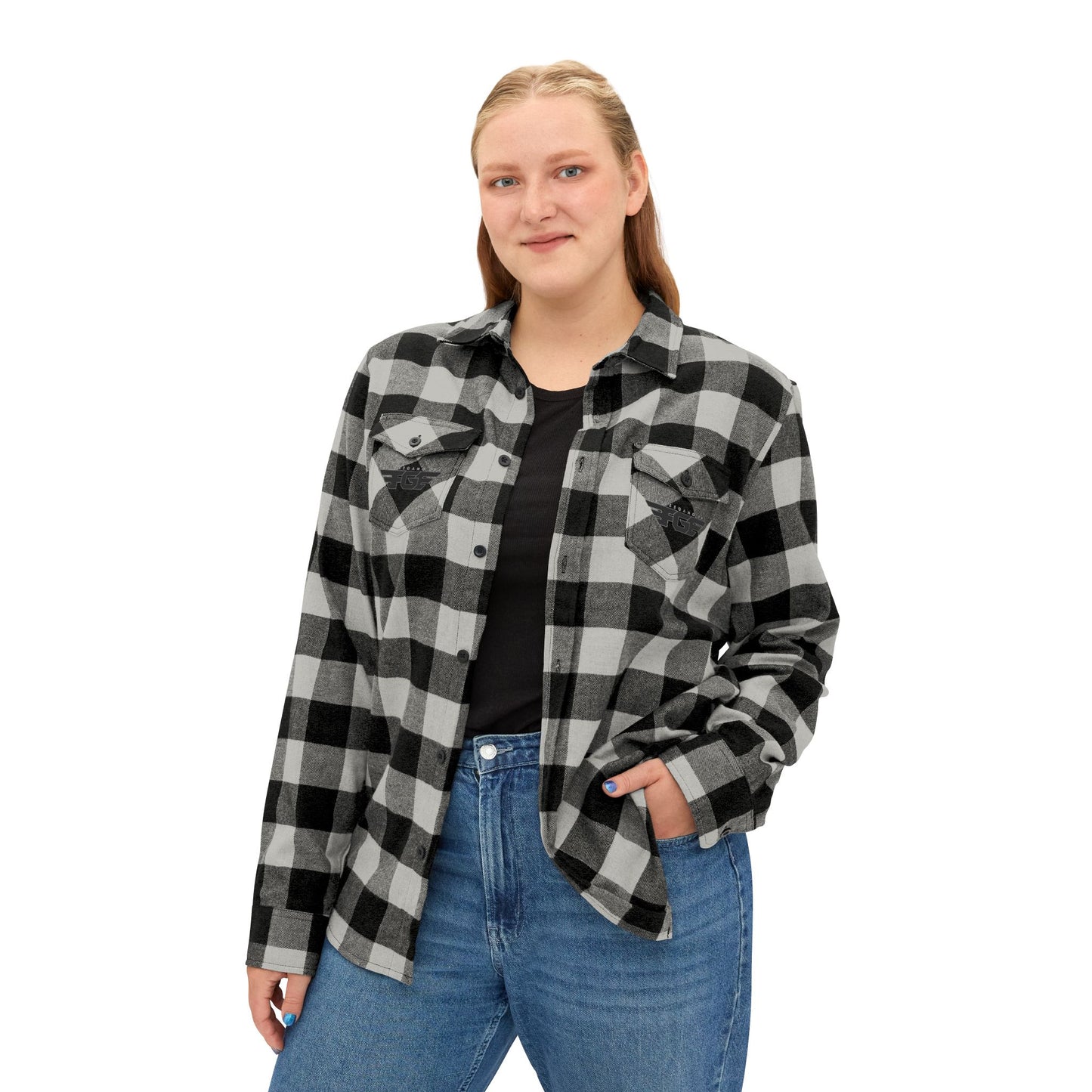 Cozy FGE Unisex Flannel Shirt for Fall Adventures, Casual Outing, Outdoor Gifting, Halloween Gatherings