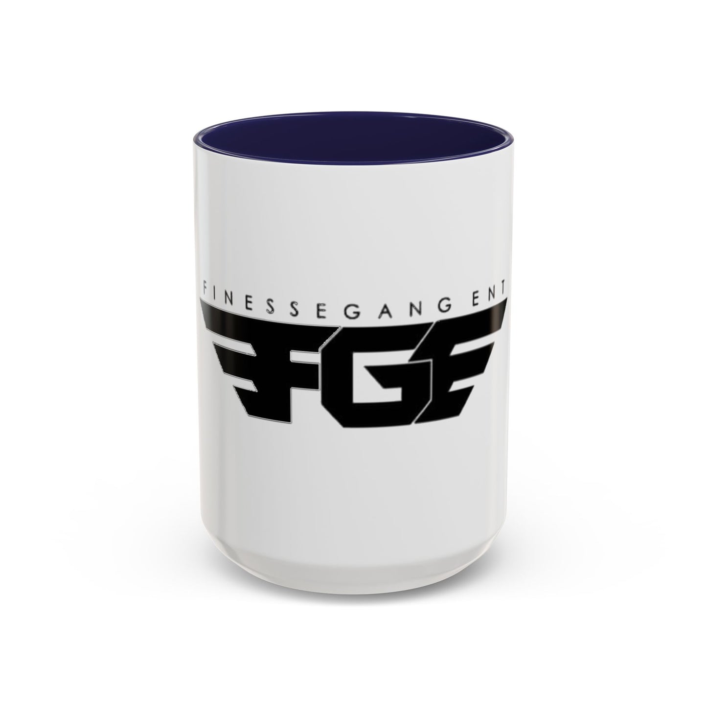 Stylish FGE Accent Coffee Mug - Finesse Gang Logo, Unique Gift, Office Decor, Personalized Mug, Coffee Lover, Custom Drinkware