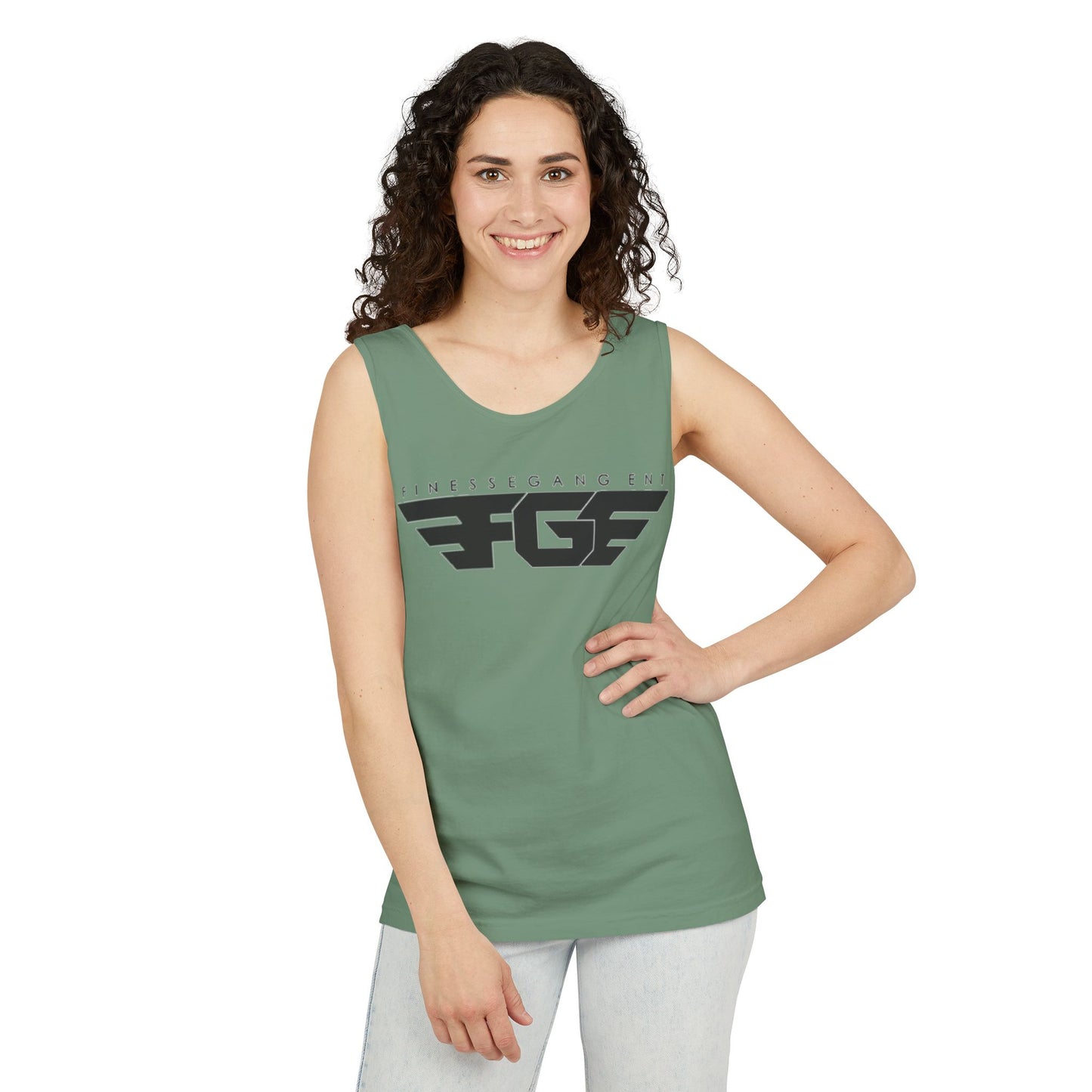 Trendy FGE Unisex Graphic Tank Top - Perfect for Summer, Casual Outings, Fitness, Parties, Gifts