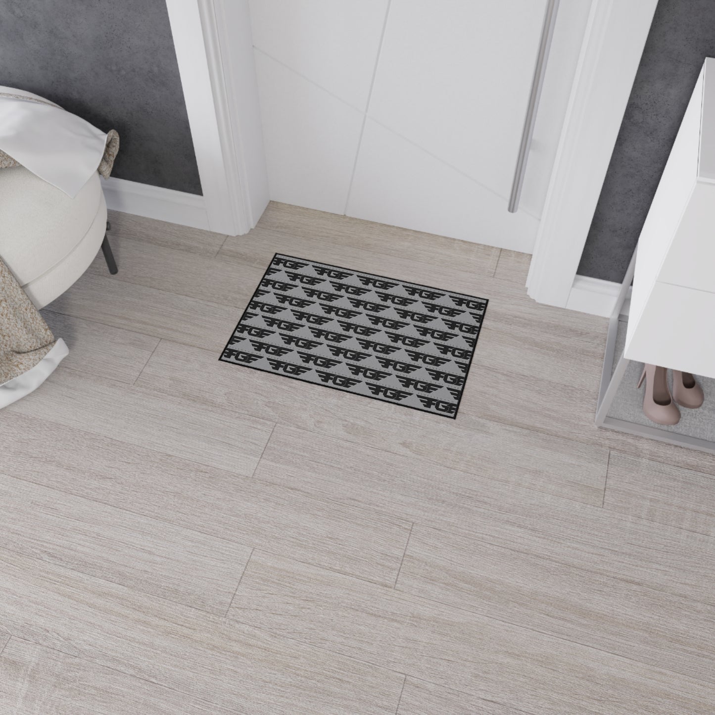 Stylish FGE Heavy Duty Floor Mat - Perfect for Home Decor, Entrance Mat, Kitchen Rug, Indoor Outdoor Use, Non-Slip Design