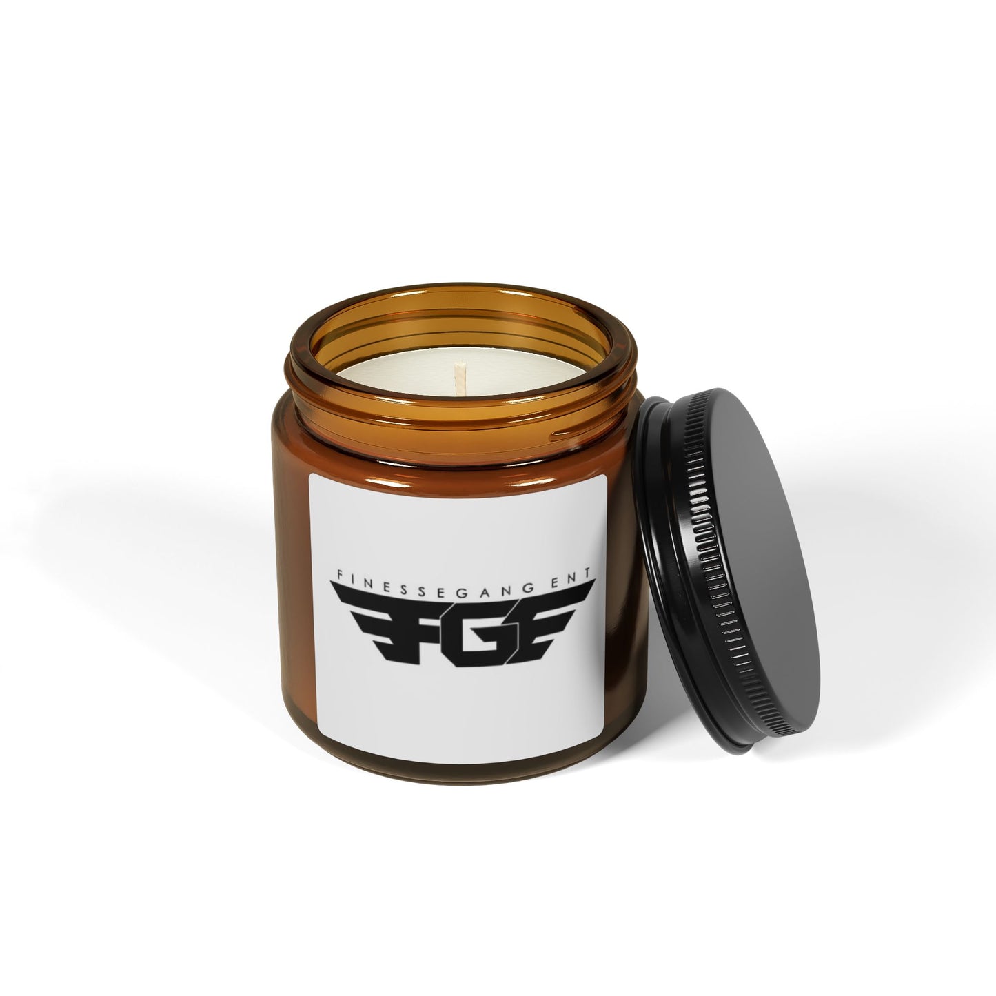 FinesseGang Scented Soy Candle - Amber Jar | Relaxing Home & Gift Idea