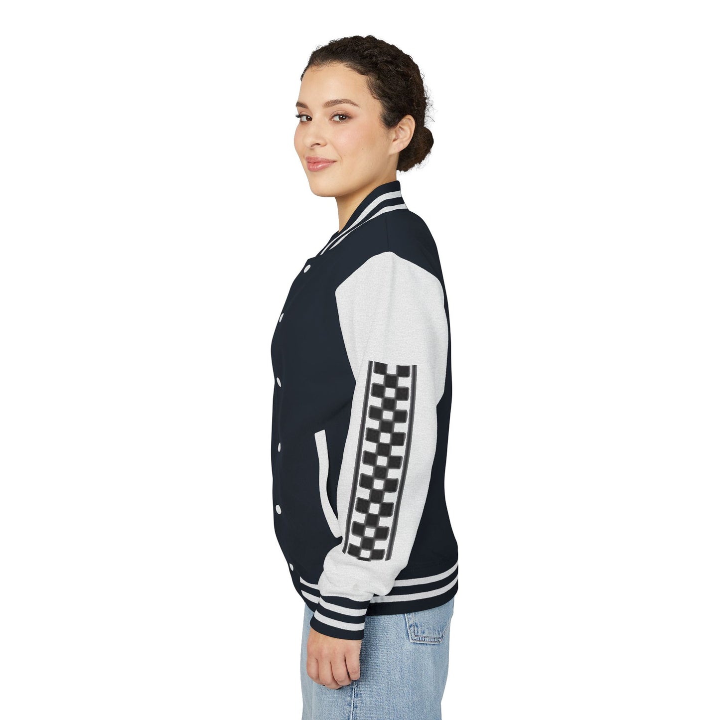 Stylish FGE Unisex Heavyweight Letterman Jacket with Bold Pattern - Perfect for Sports Fans, Casual Wear, College Events, Gifts & Celebrations