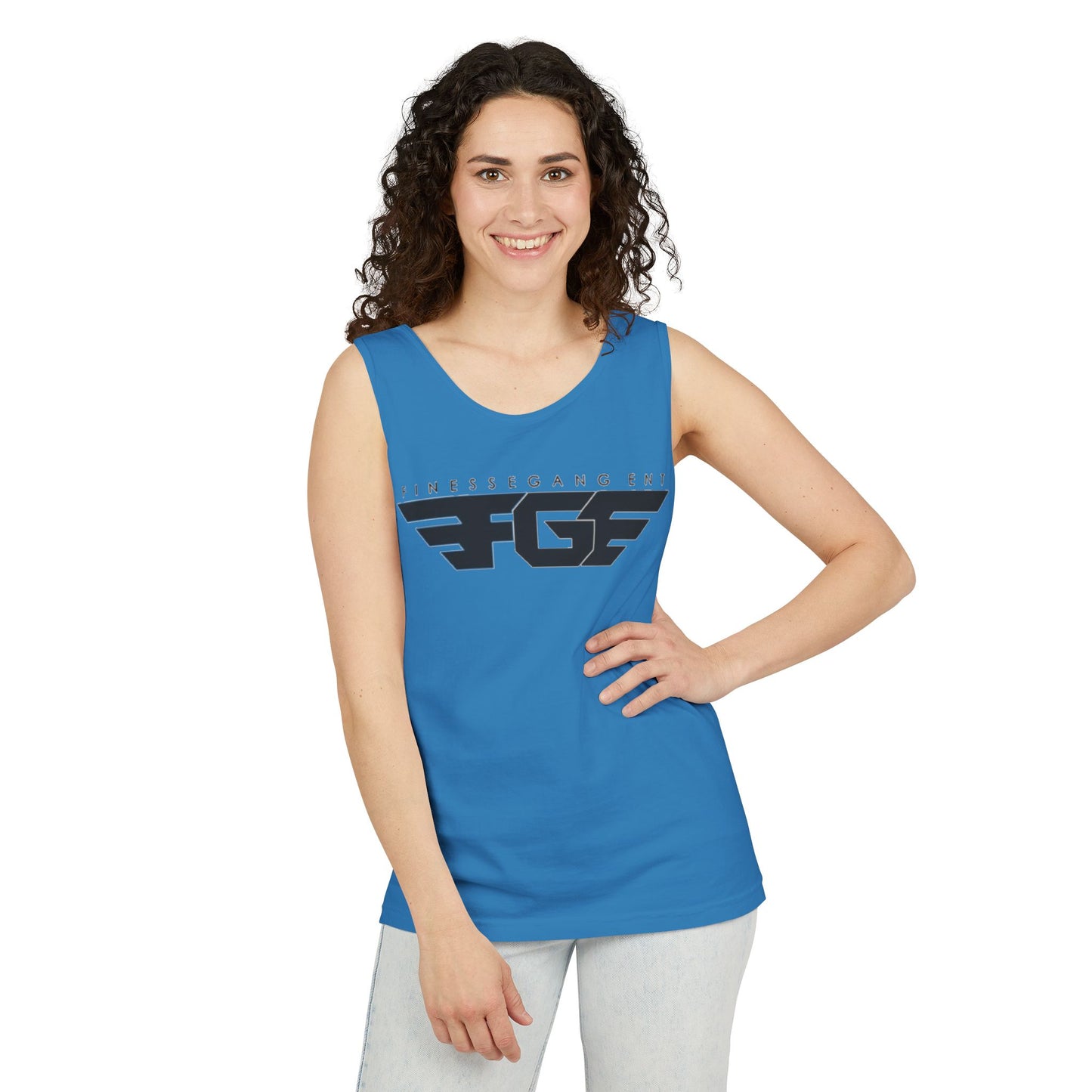 Trendy FGE Unisex Graphic Tank Top - Perfect for Summer, Casual Outings, Fitness, Parties, Gifts