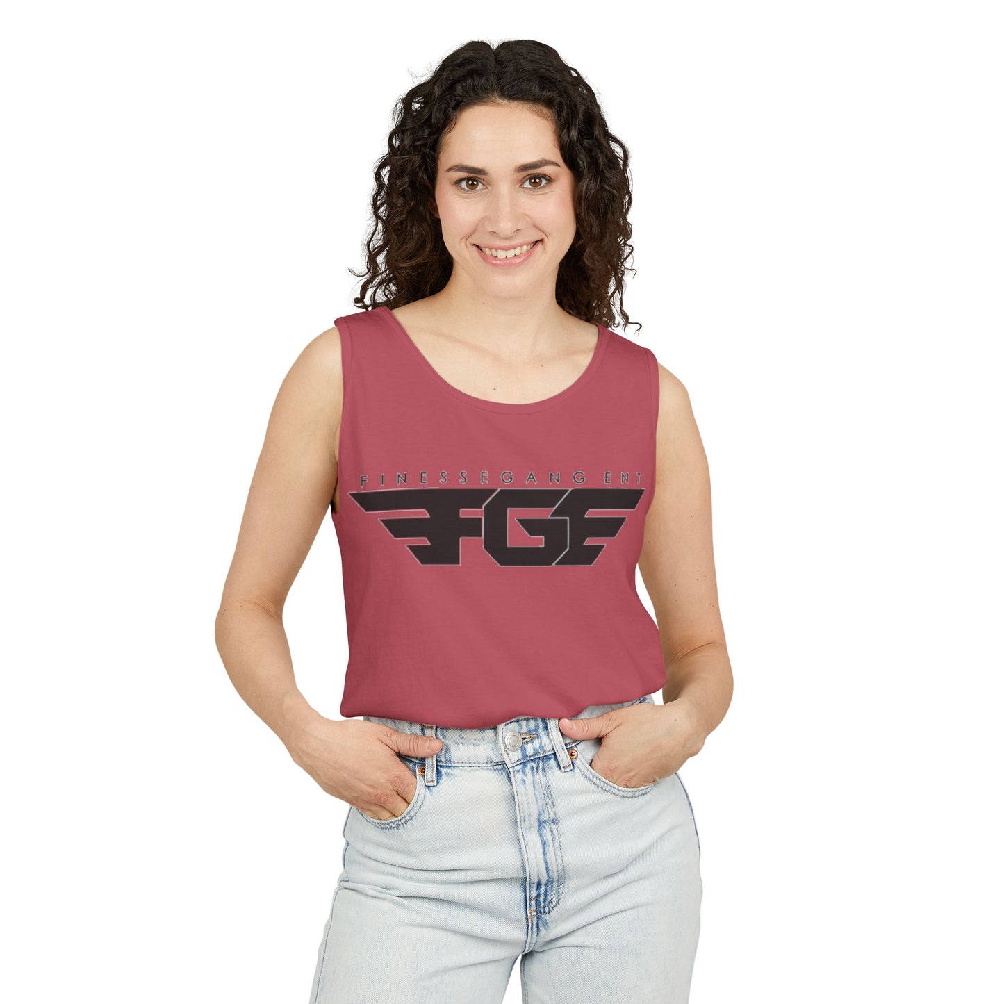 Trendy FGE Unisex Graphic Tank Top - Perfect for Summer, Casual Outings, Fitness, Parties, Gifts