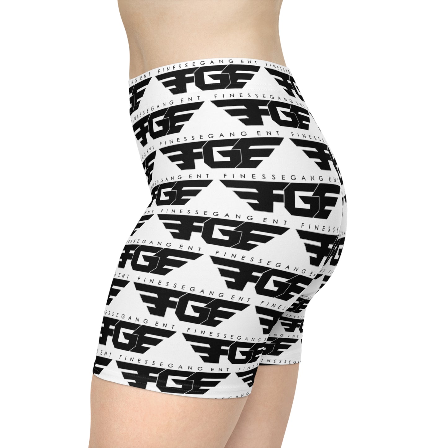 Trendy FGE Women's Biker Shorts, Stylish Activewear, Fitness Apparel, Lounge Shorts, Workout Gear