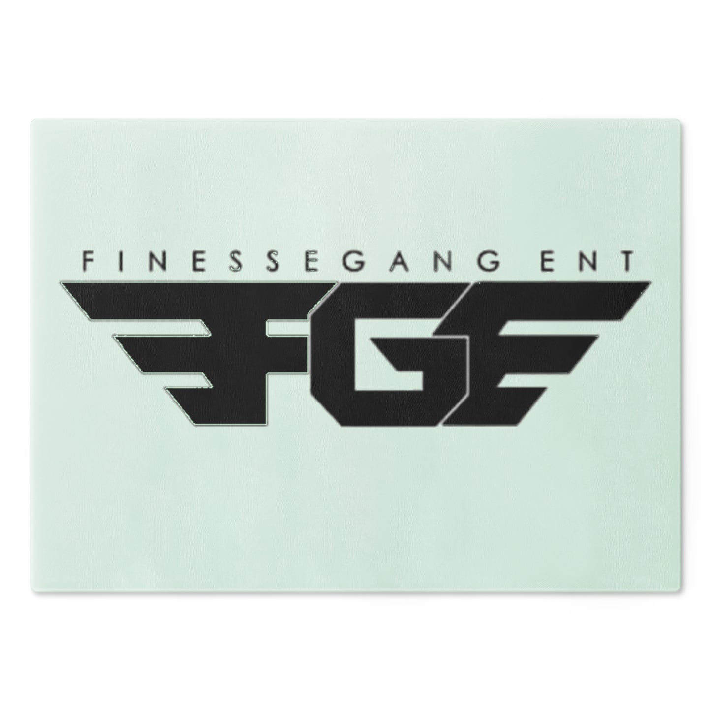 Stylish FGE Glass Cutting Board for Finessegang Enthusiasts, Kitchen Decor, Personalized Gift, Home Cooking, Modern Kitchen Essentials