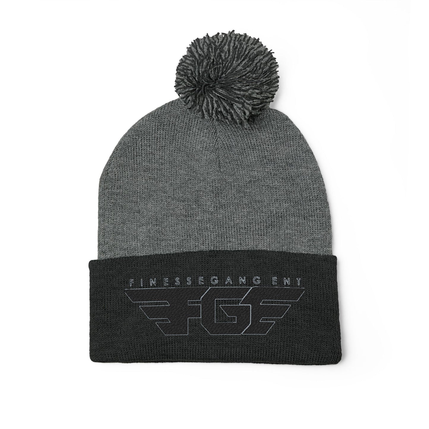FGE Pom-Pom Knit Cap (Embroidery)