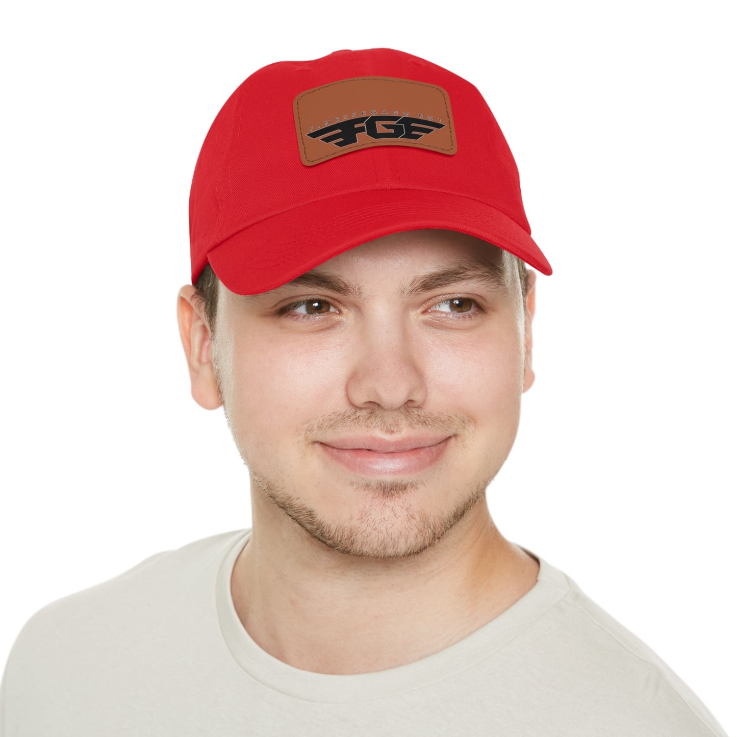 FGE Custom Leather Patch Dad Hat, Casual Cap, Stylish Dad Hat, Outdoor Hat, Perfect Gift for Dads, Father's Day Gift, Adjustable Cap